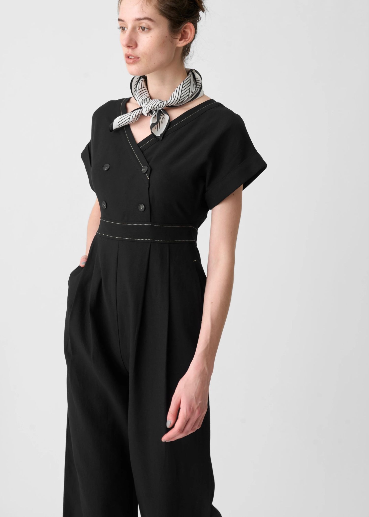 rollup linen kaftan all-in-one