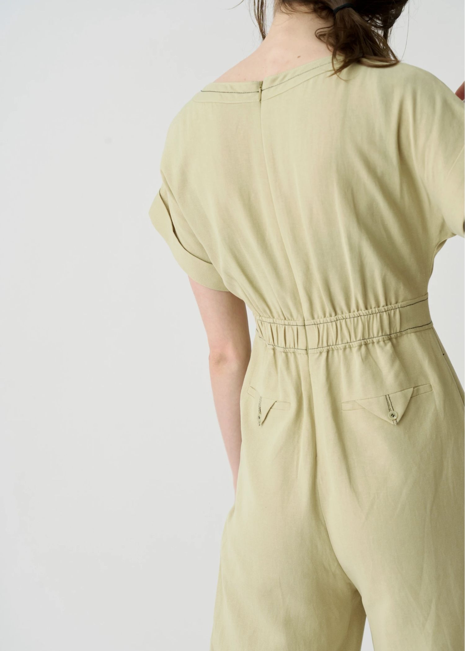 rollup linen kaftan all-in-one