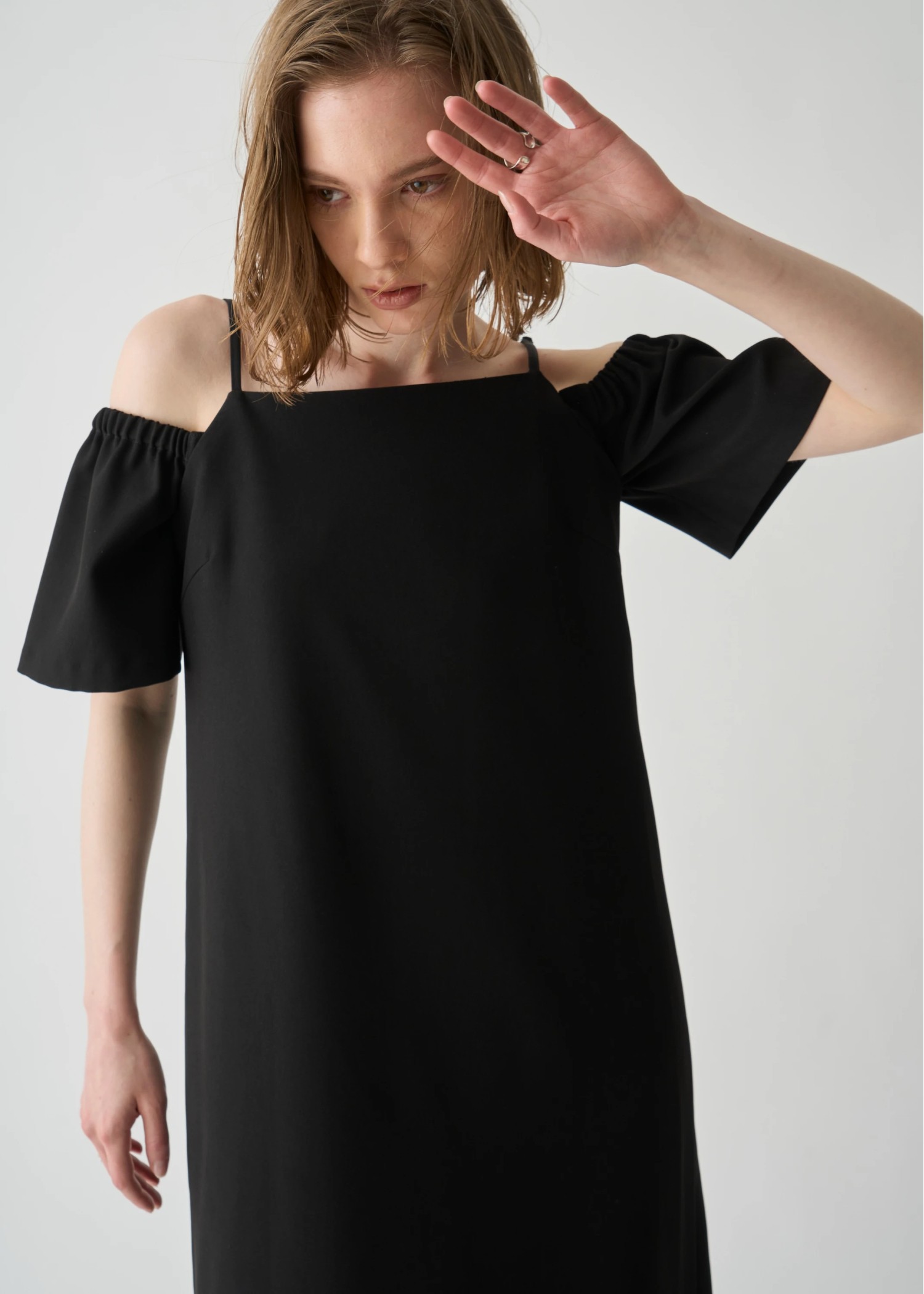 removable sleeve square neck cami OP