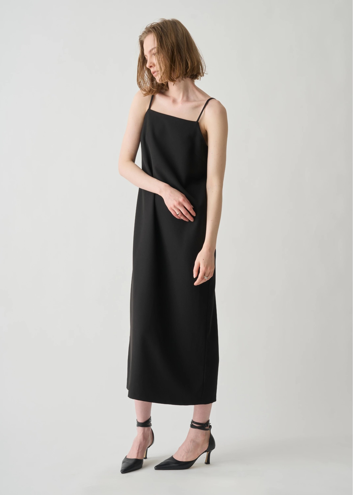 removable sleeve square neck cami OP