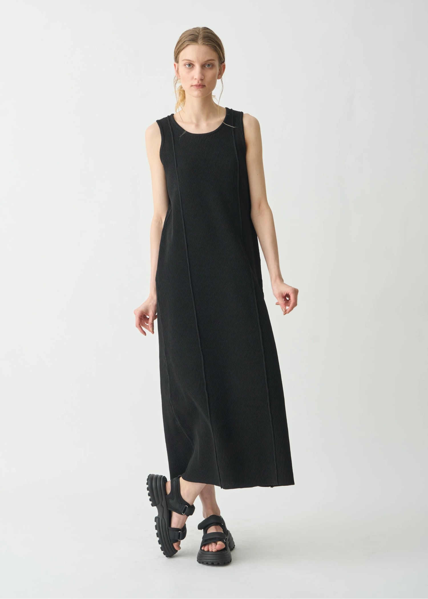 rib aerial knit tank OP