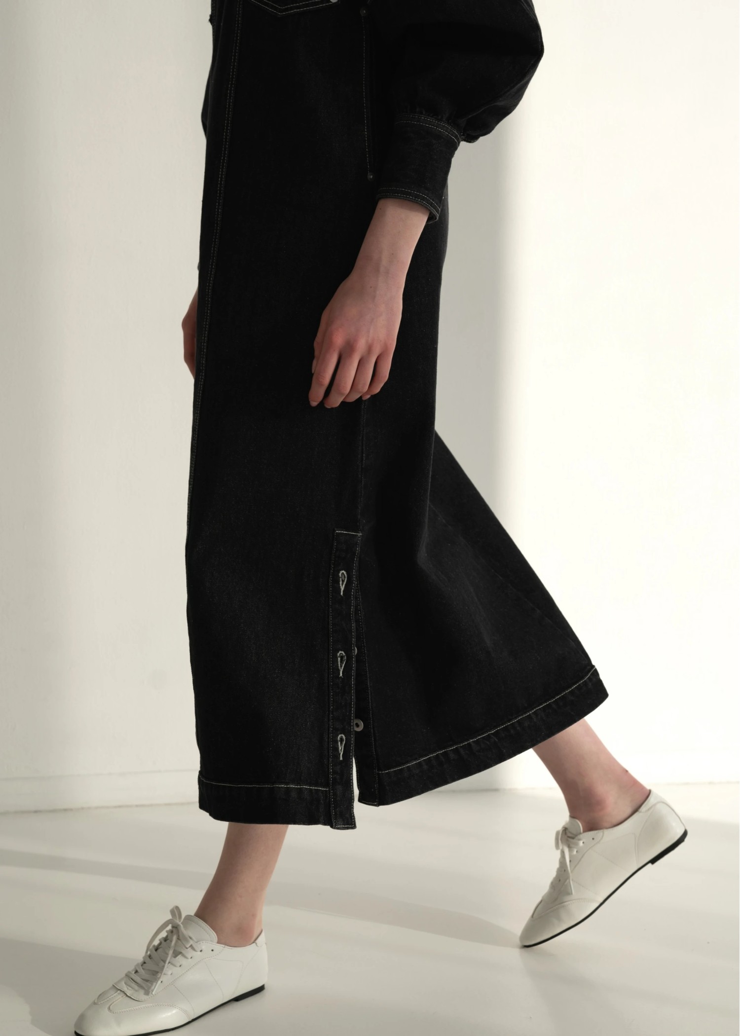 v neck layered like denim OP