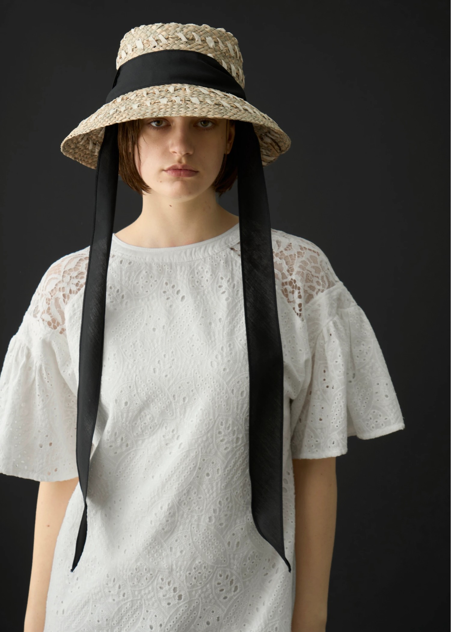 patchwork cotton lace kaftan OP