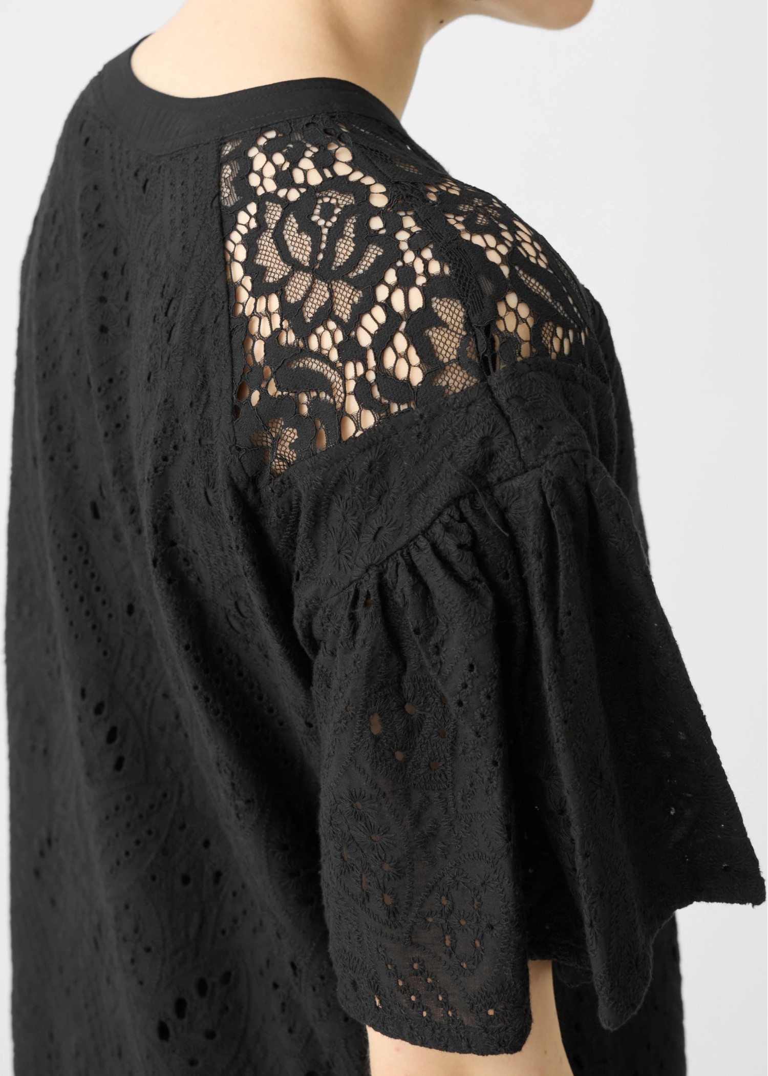 patchwork cotton lace kaftan OP