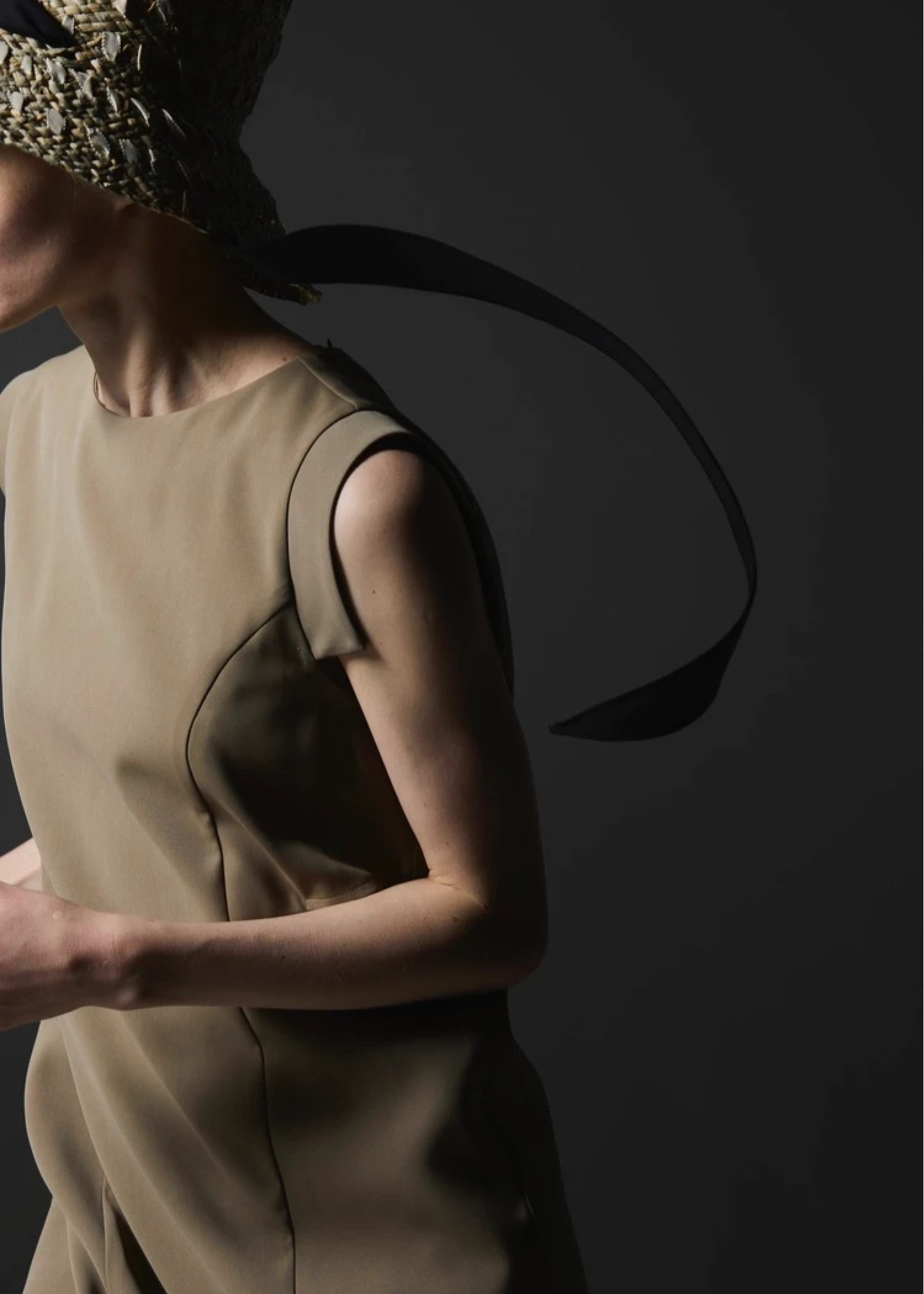 waist slit I line silhouette OP