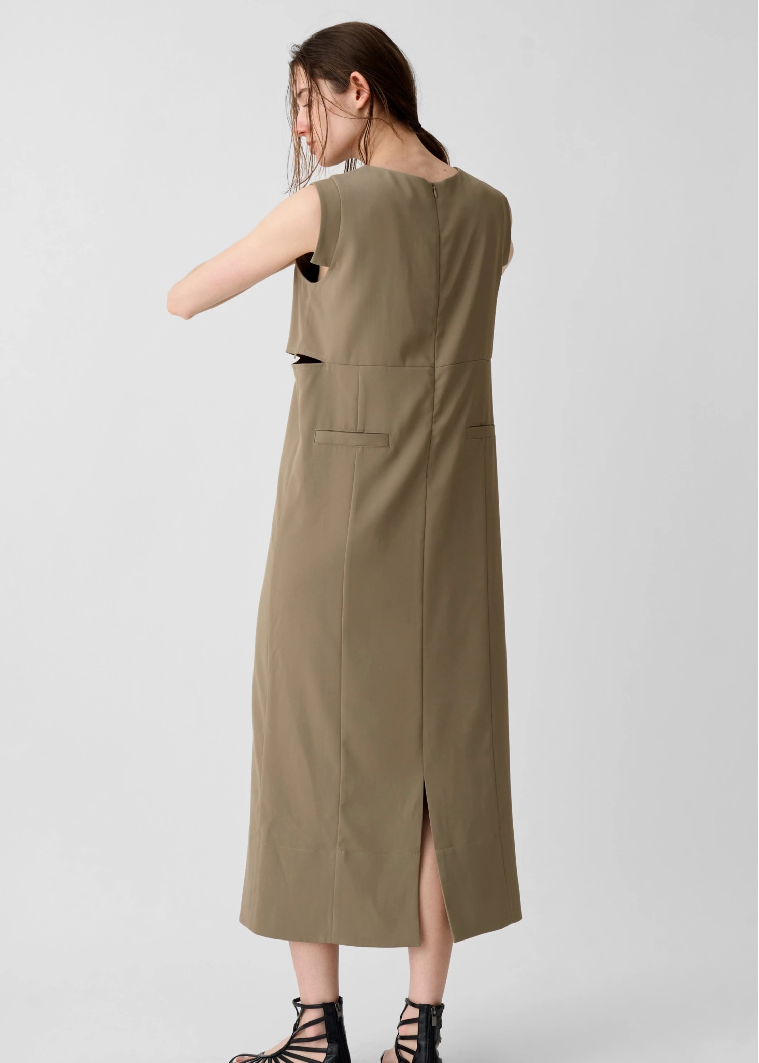 waist slit I line silhouette OP