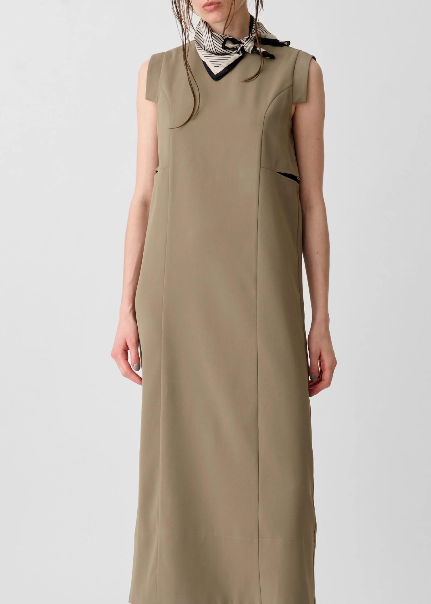 waist slit I line silhouette OP