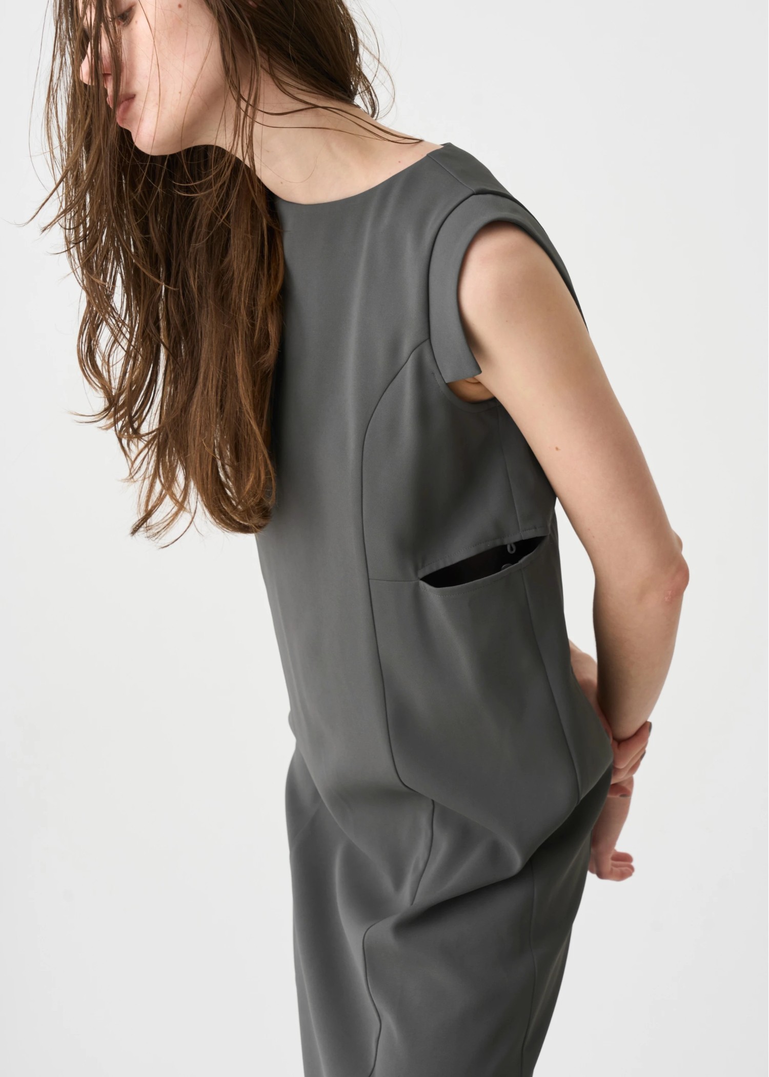 waist slit I line silhouette OP