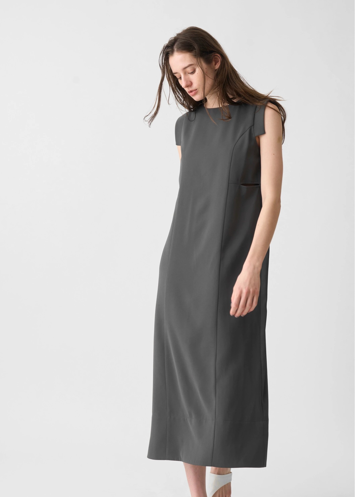 waist slit I line silhouette OP