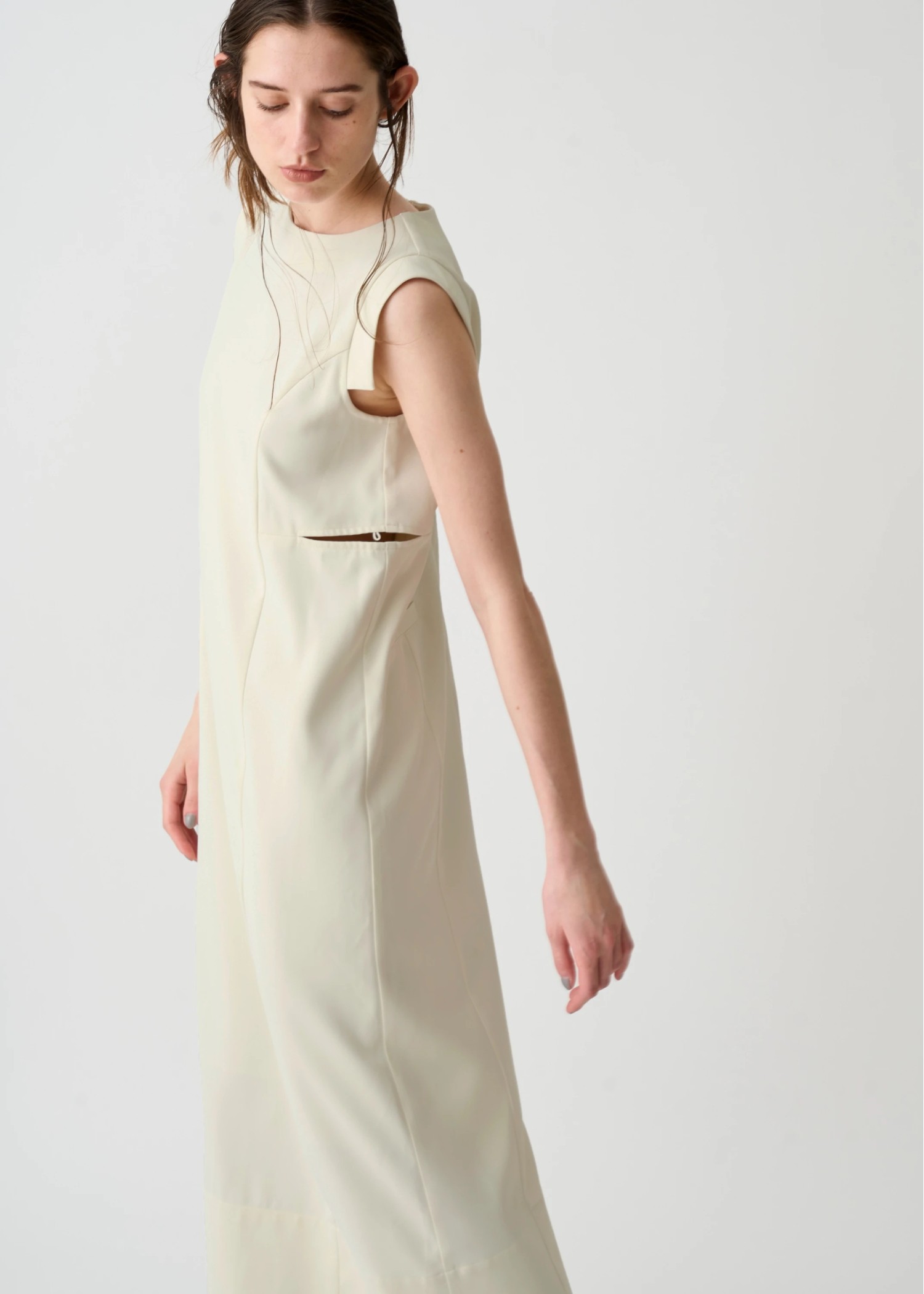 waist slit I line silhouette OP