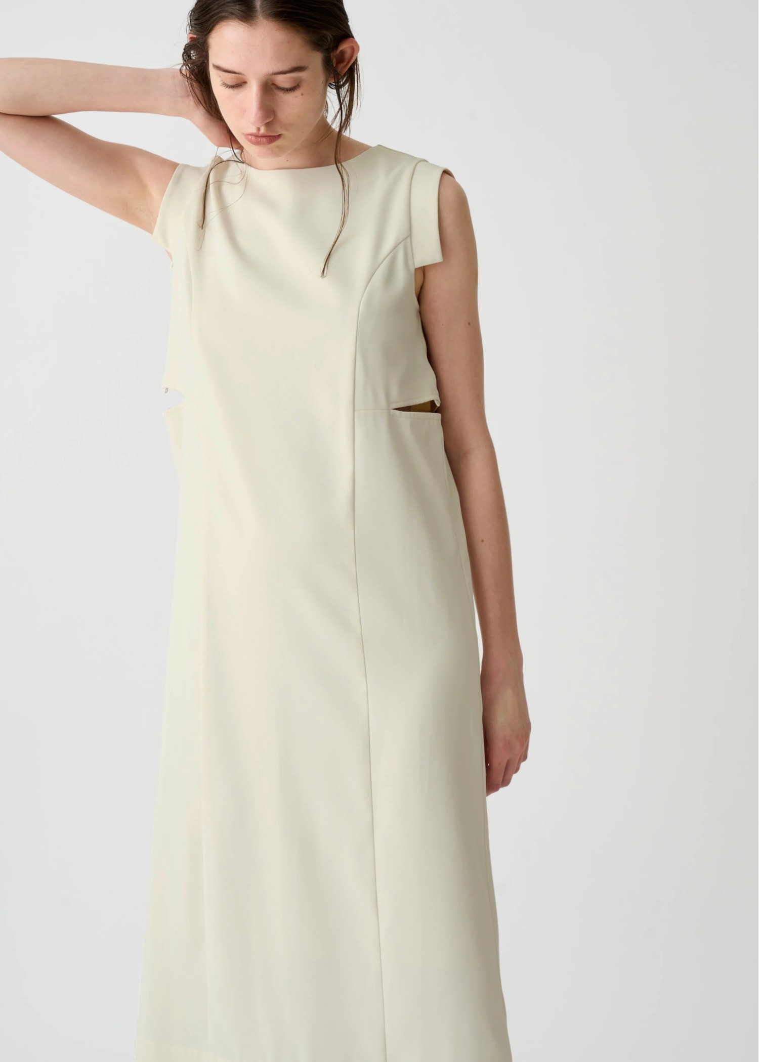 waist slit I line silhouette OP