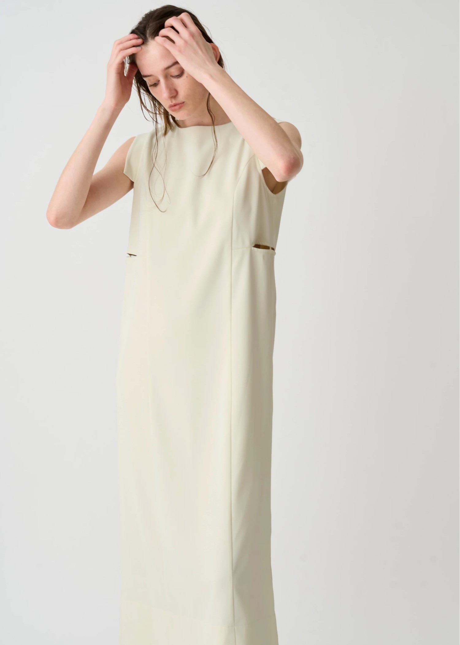 waist slit I line silhouette OP