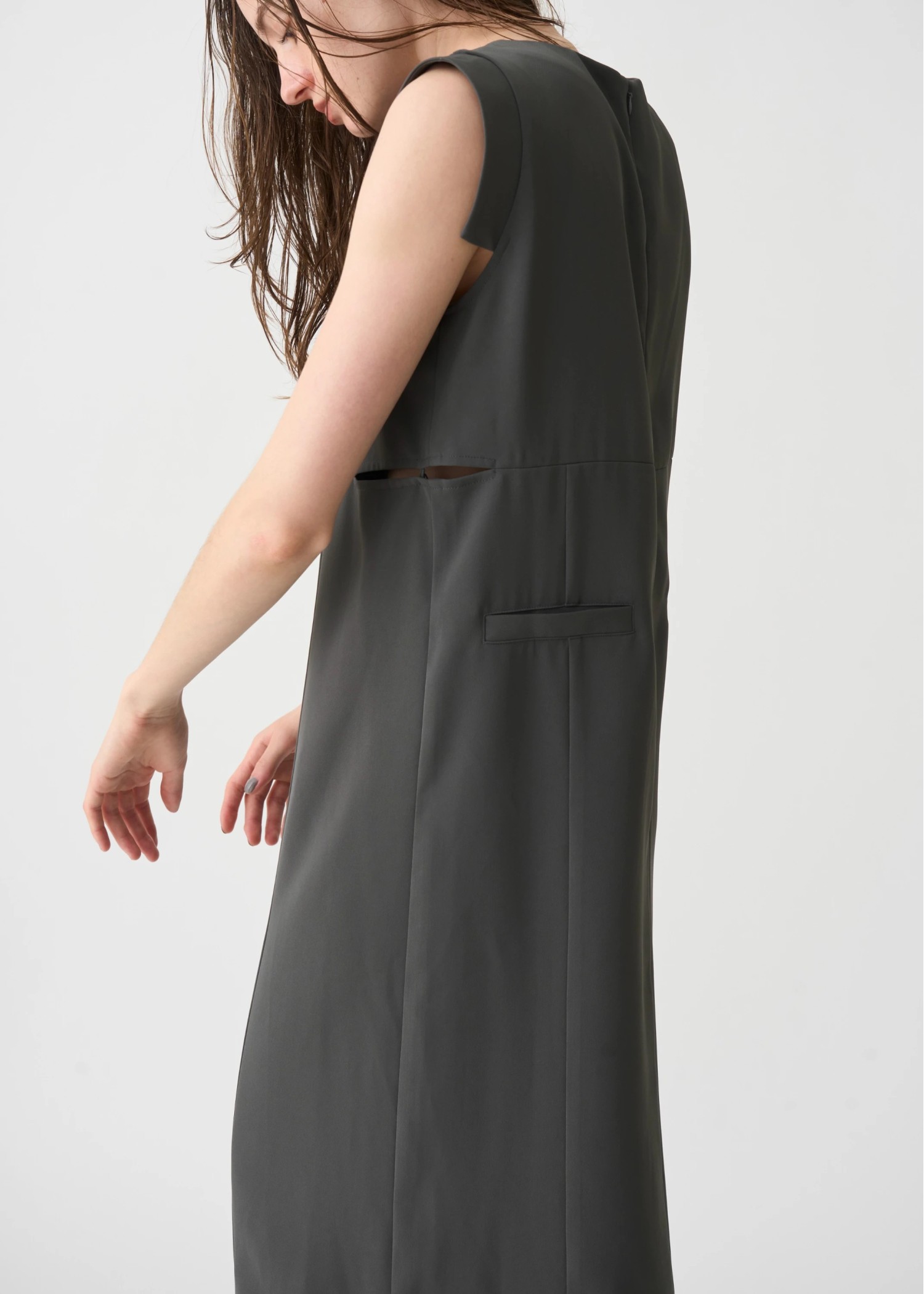 waist slit I line silhouette OP