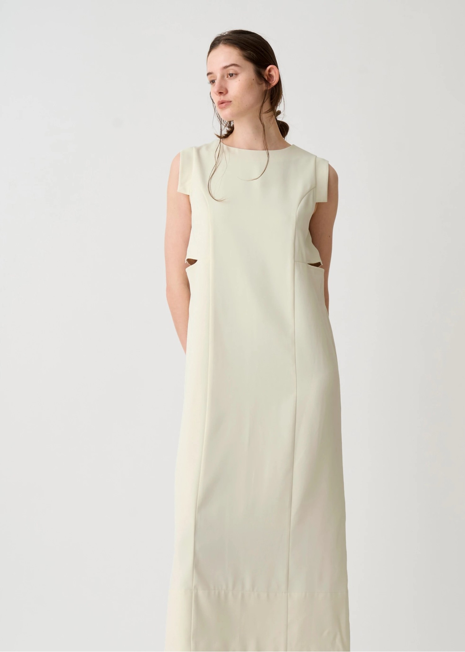 waist slit I line silhouette OP