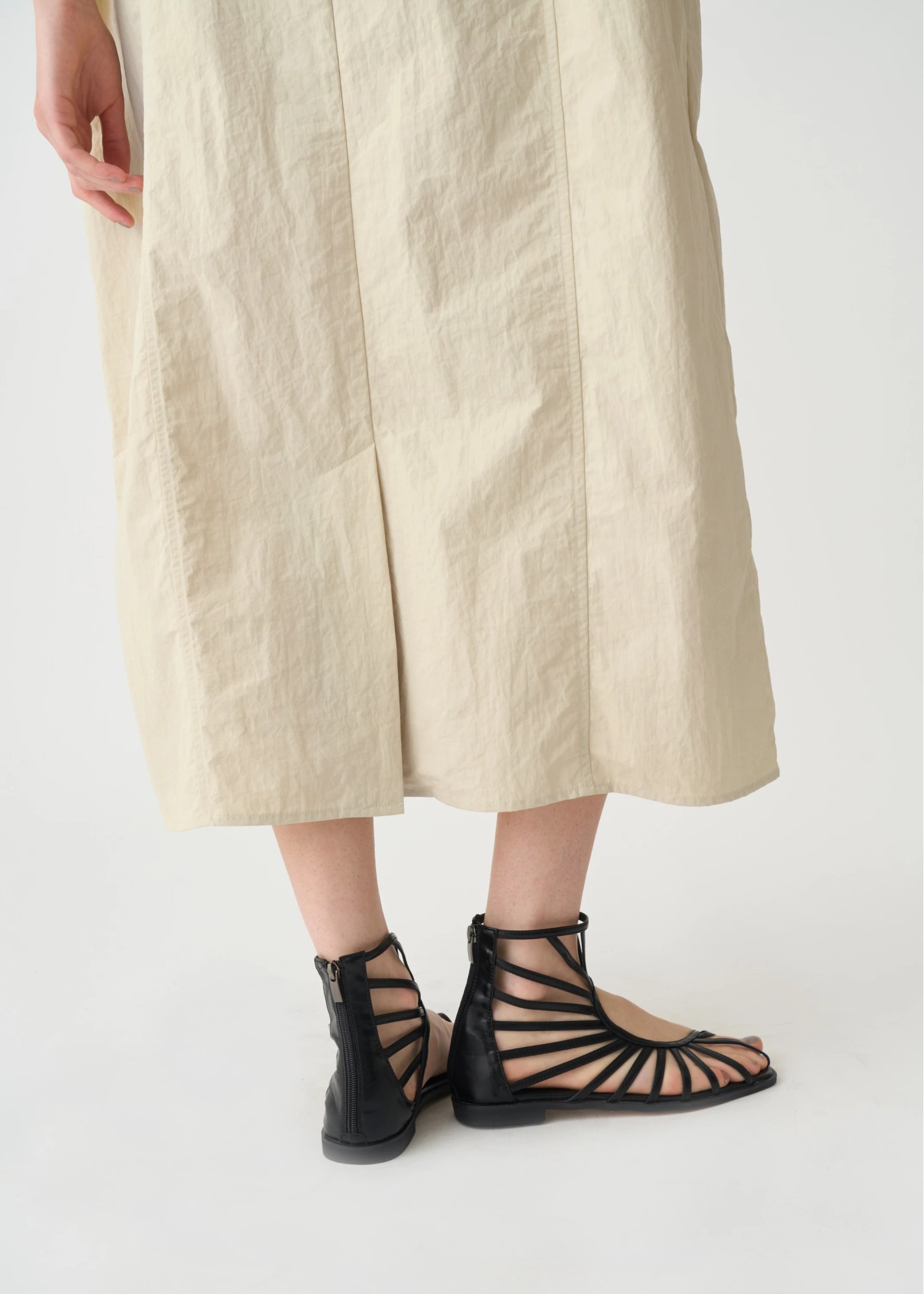 tulle frill no sleeve nylon zip OP