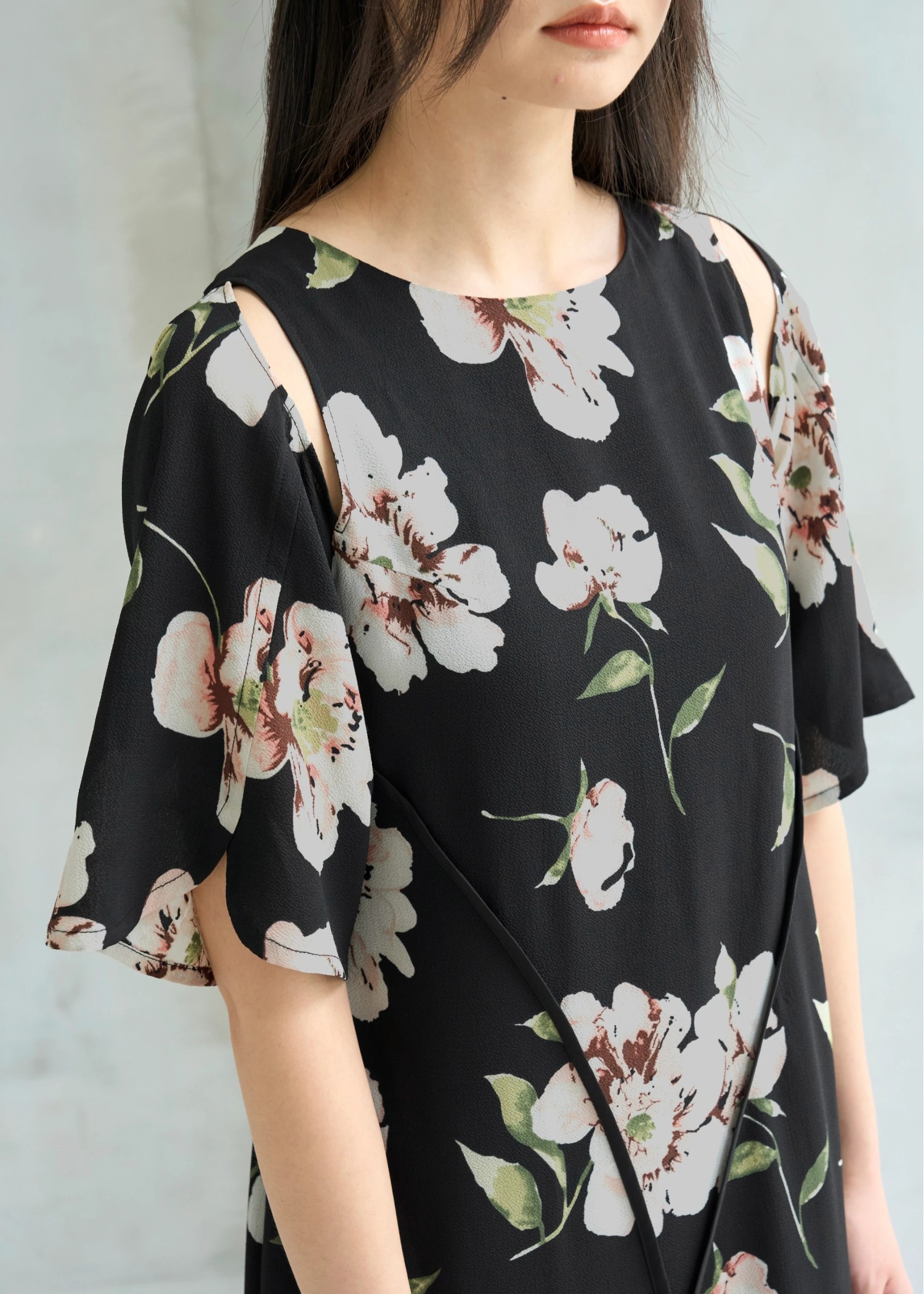 hollow out big flower OP