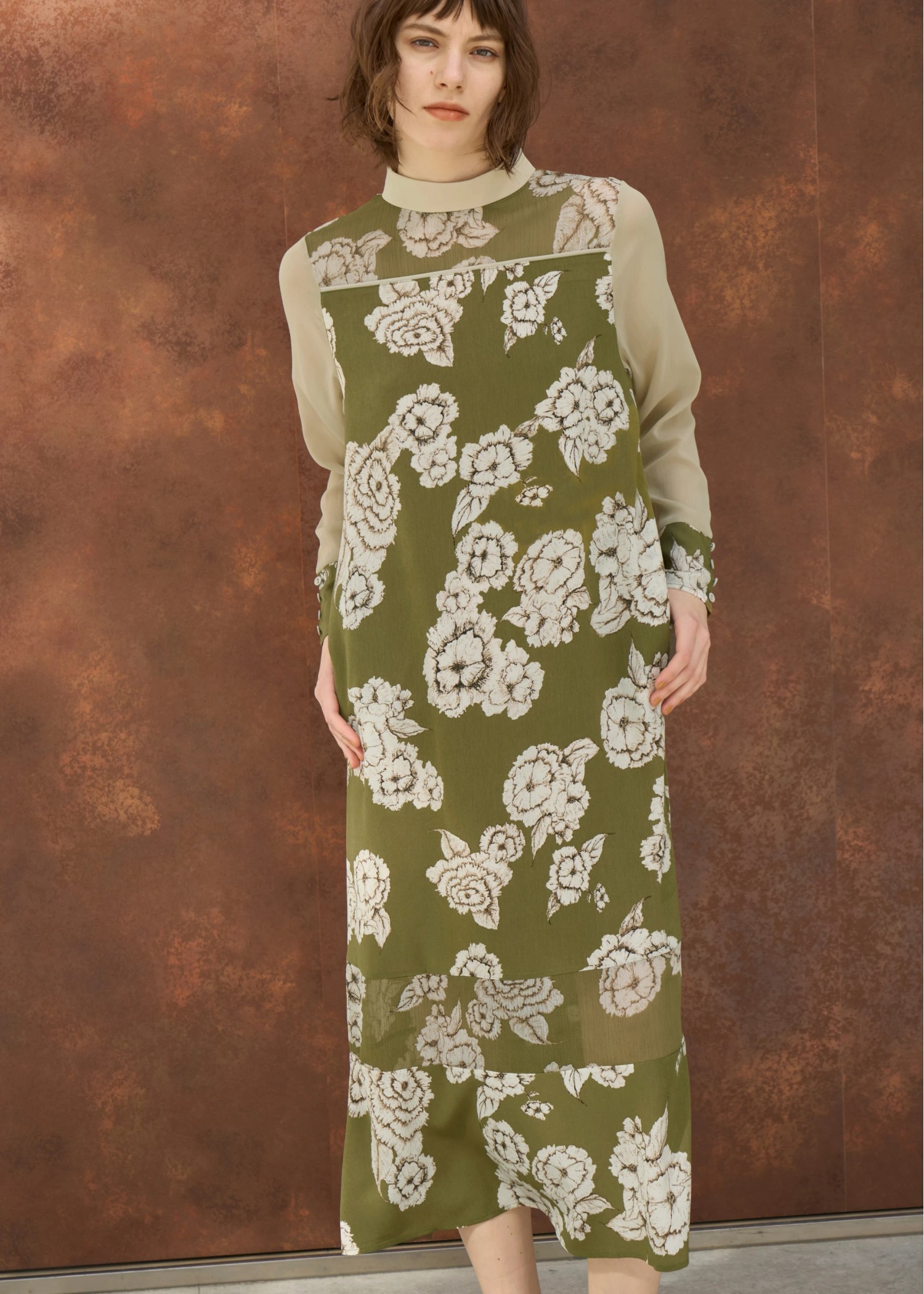 sheer big flower switching OP