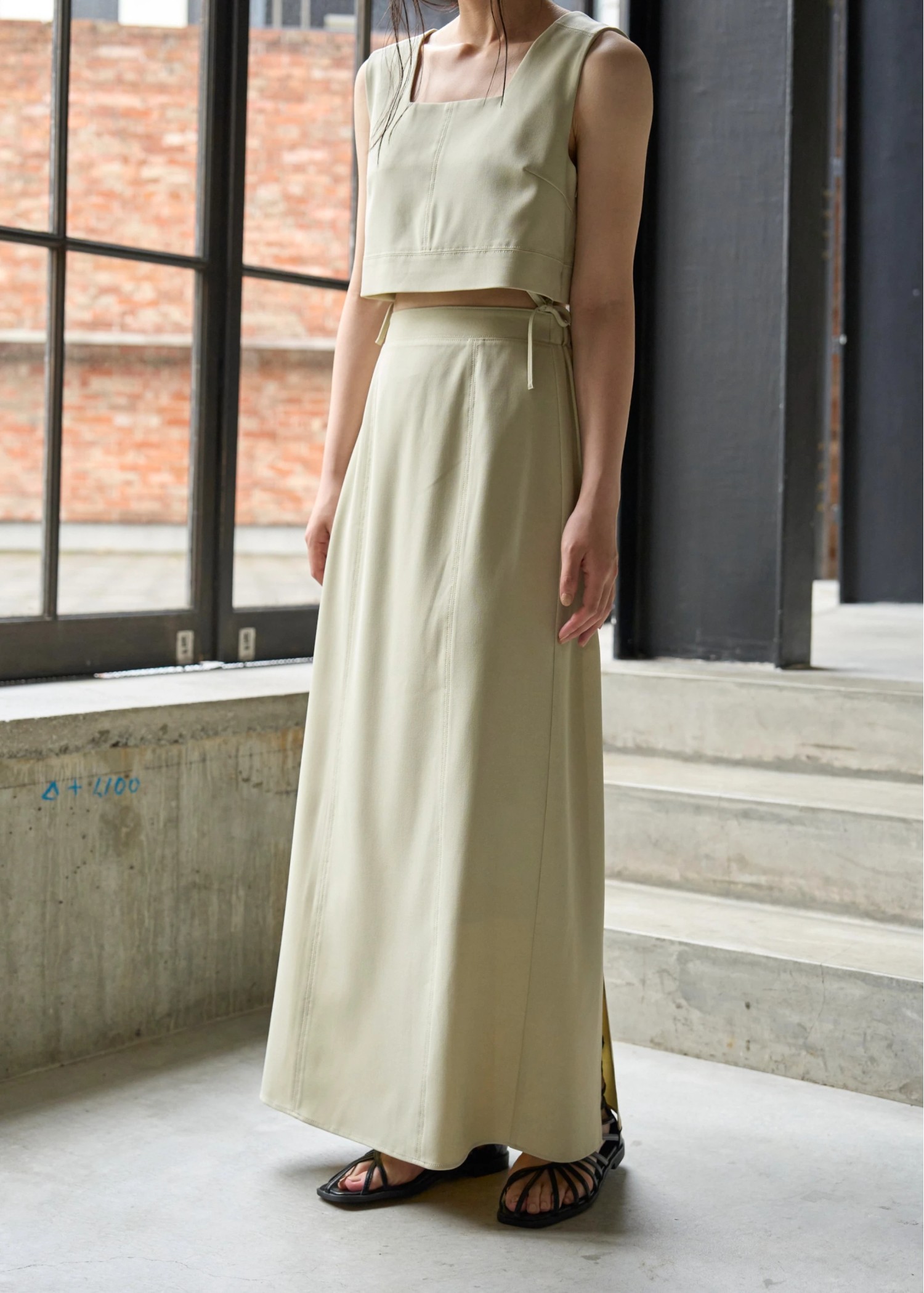 georgette removal stitch work 2piece OP