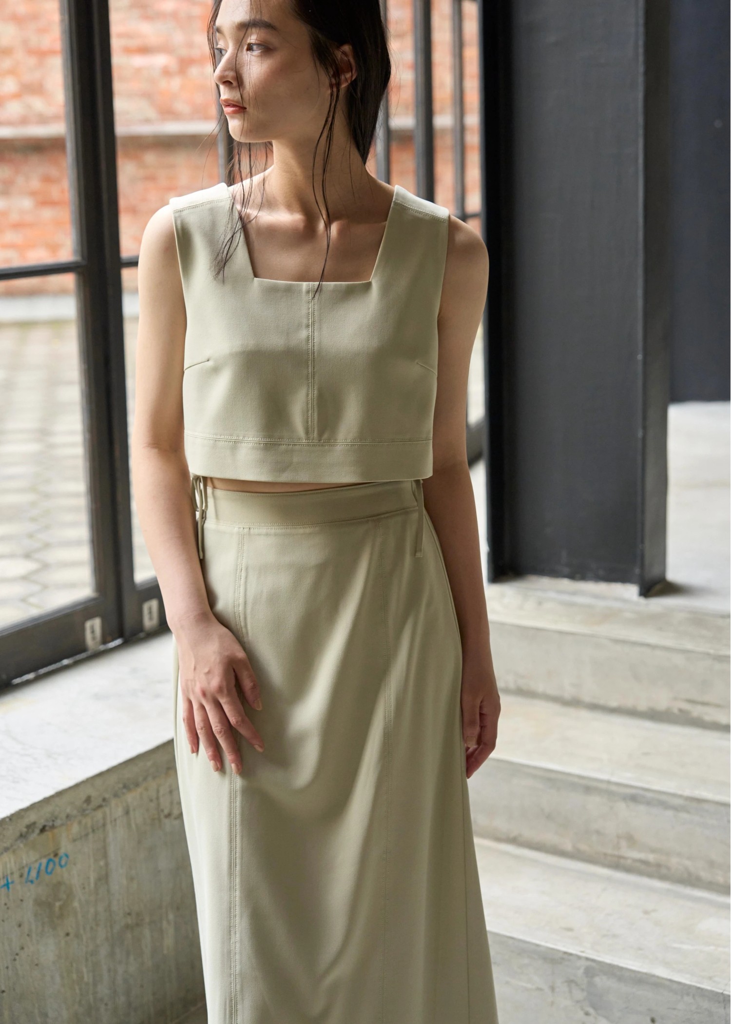 georgette removal stitch work 2piece OP