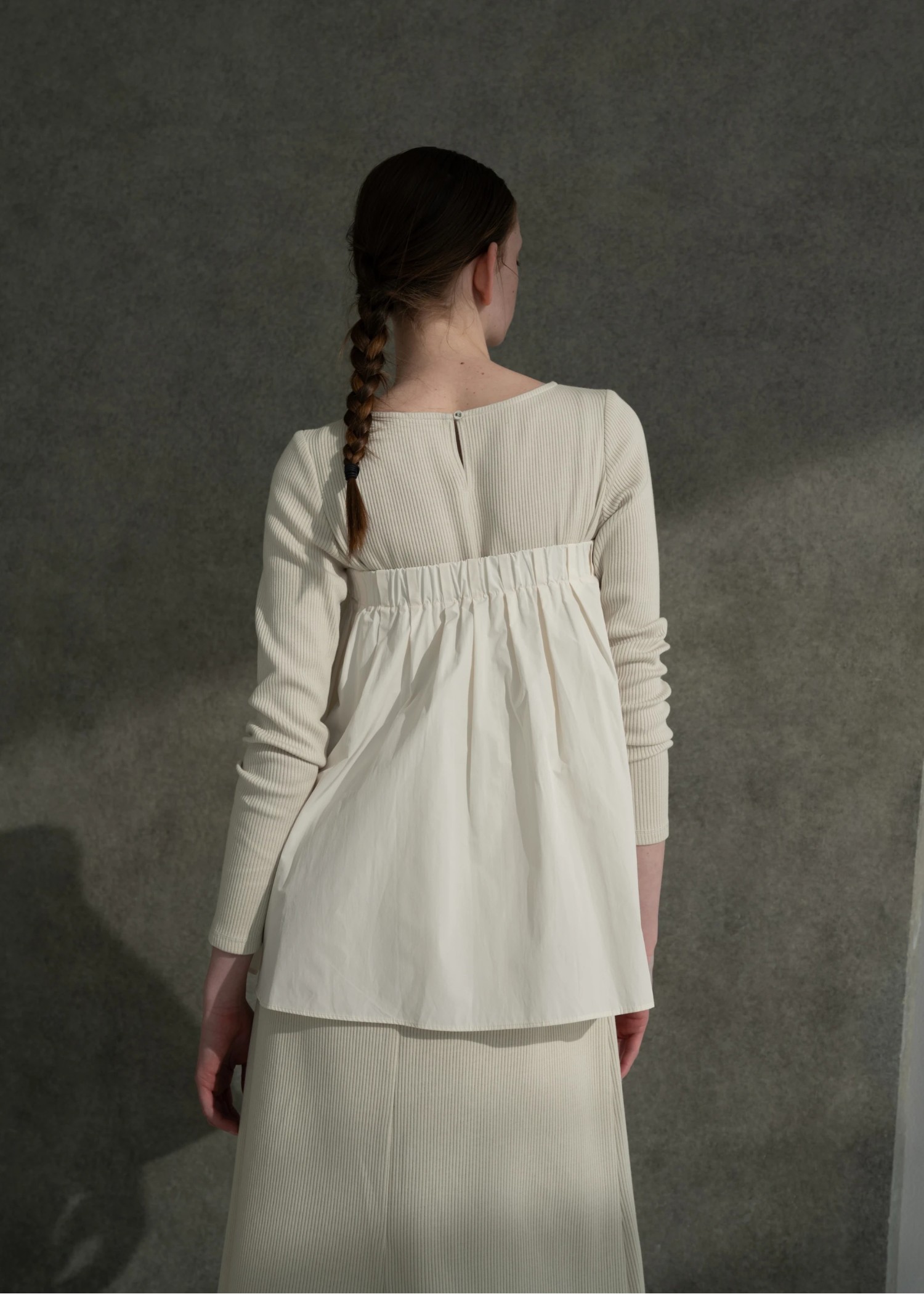 gather bare tops combination rib OP