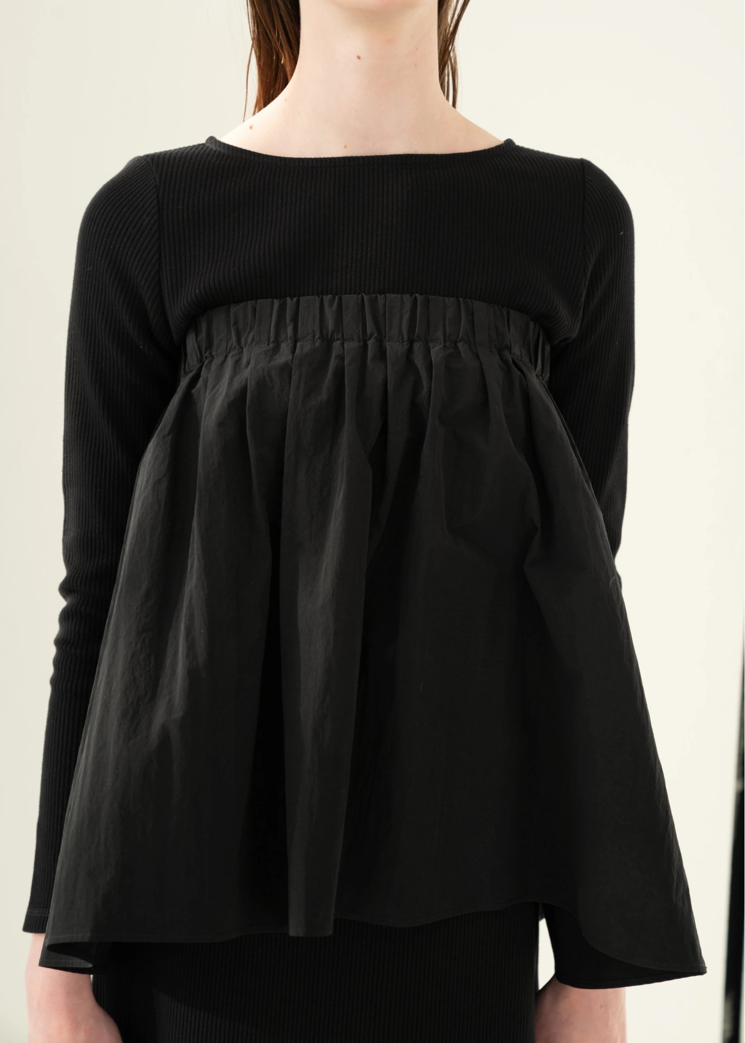 gather bare tops combination rib OP