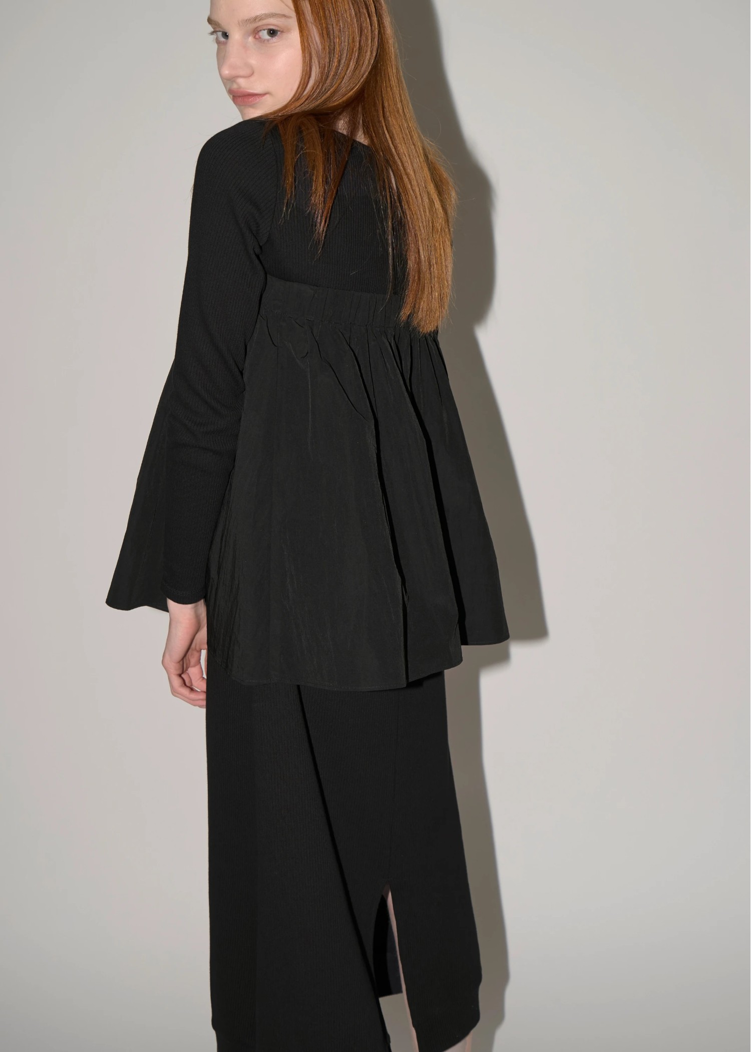 gather bare tops combination rib OP