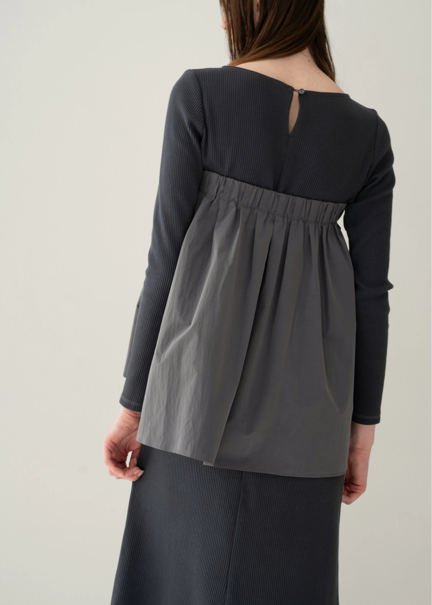 gather bare tops combination rib OP