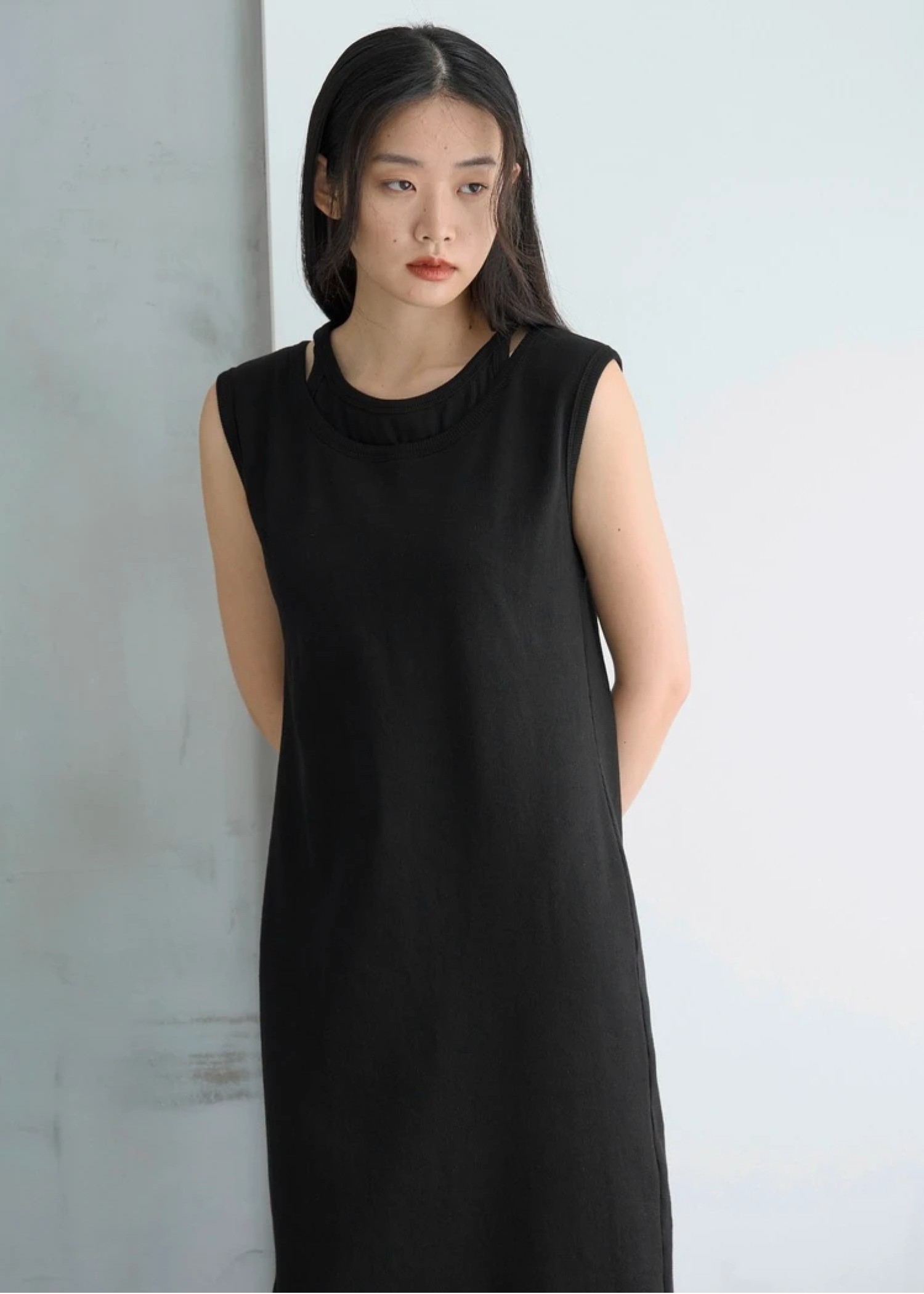 open shoulder layered like rib OP