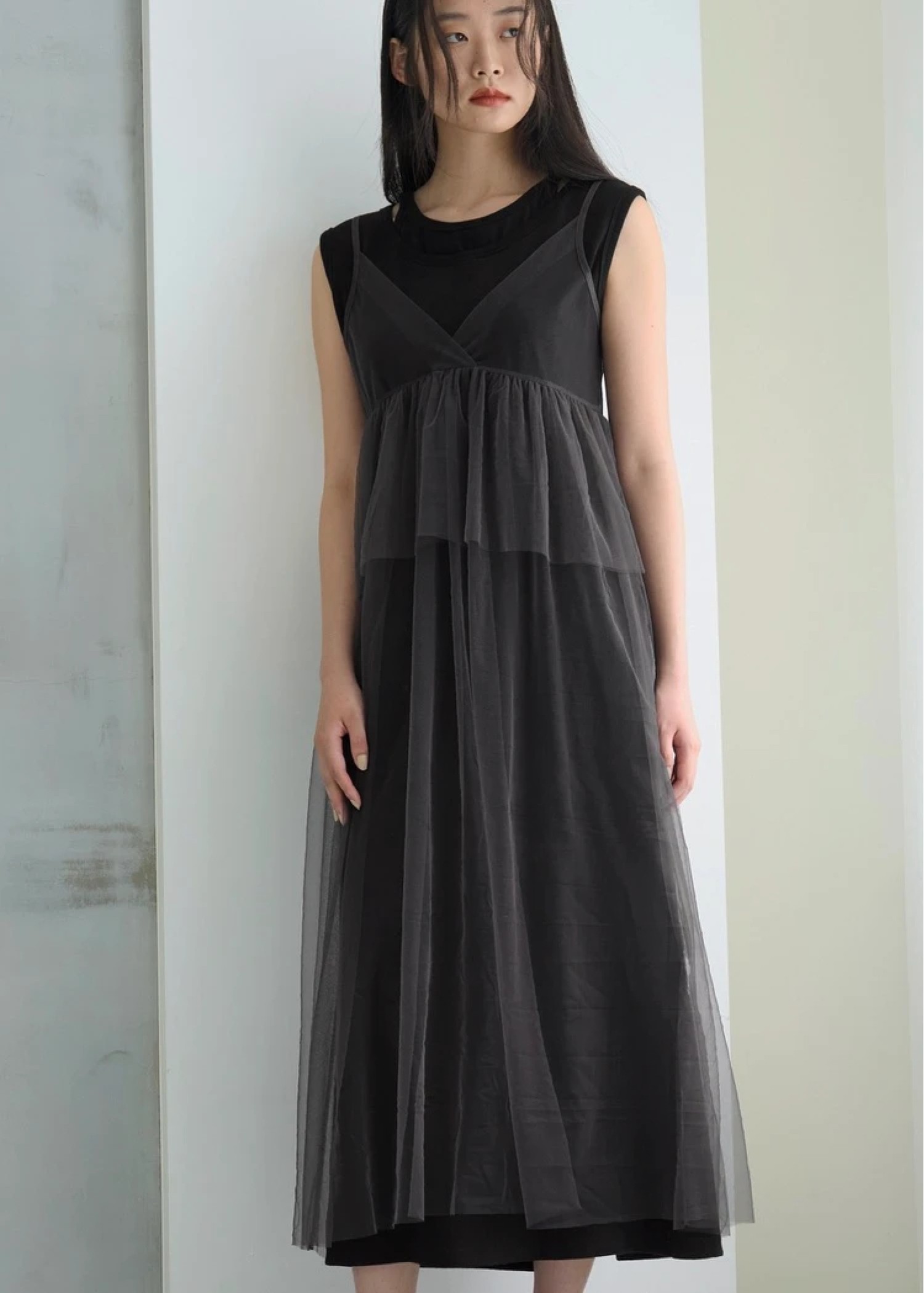 open shoulder layered like rib OP