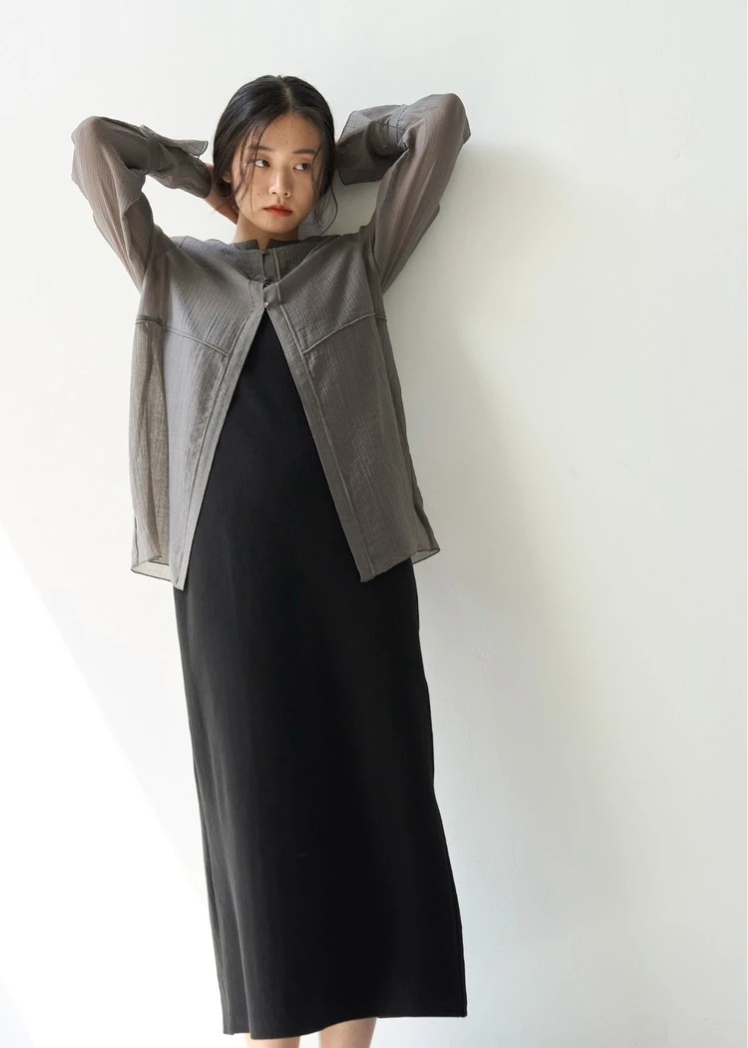 open shoulder layered like rib OP