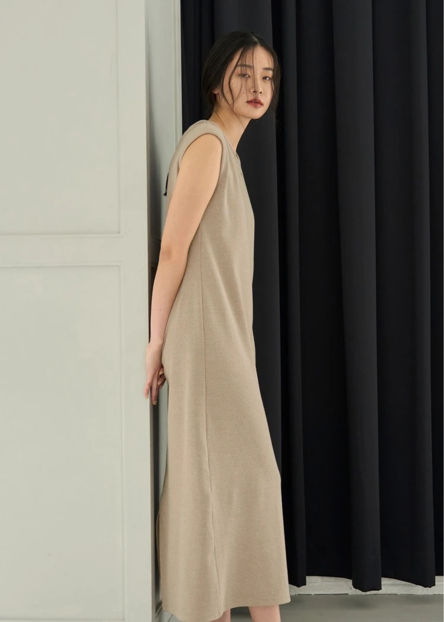 open shoulder layered like rib OP