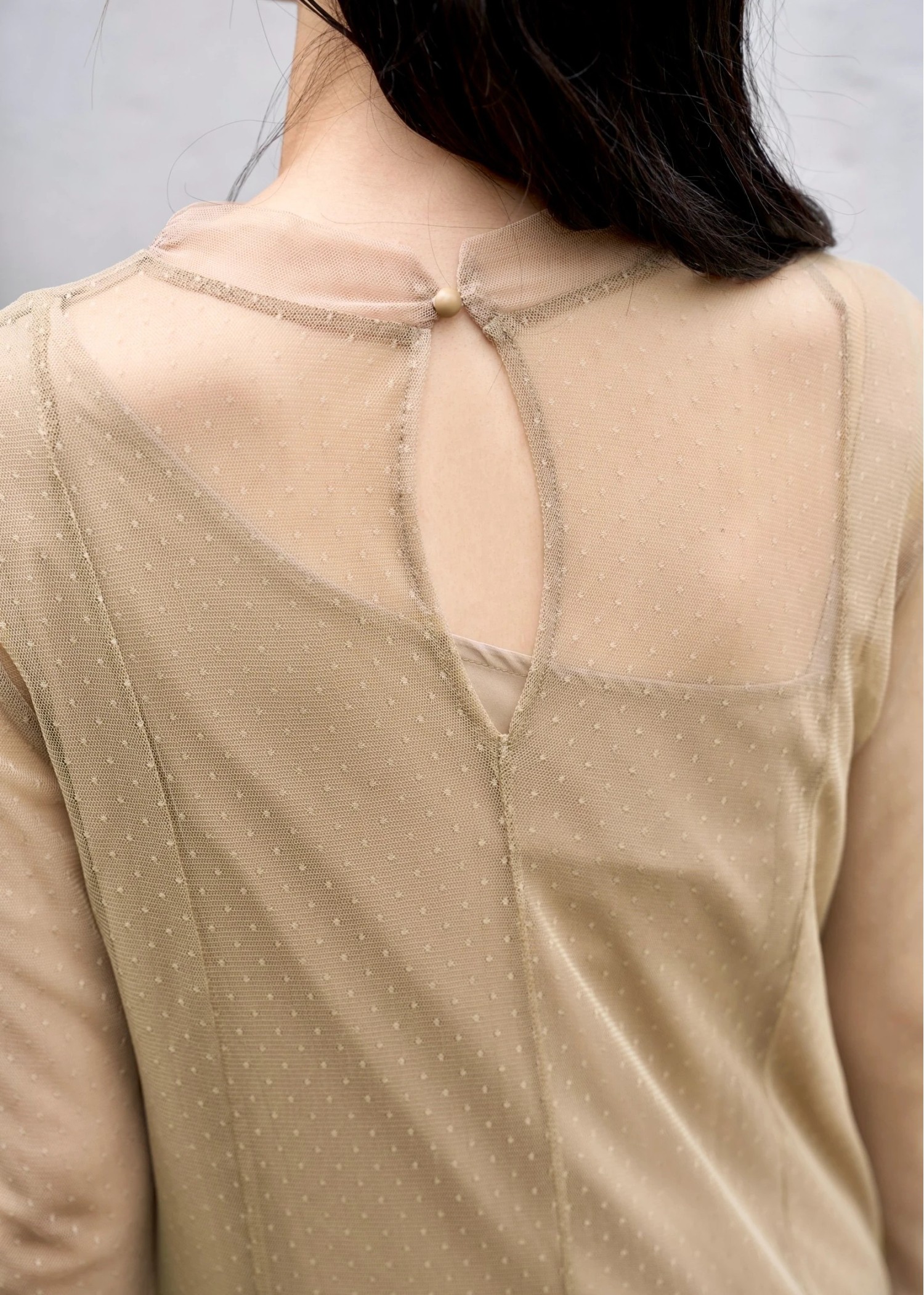 dot tulle sheer mermaid OP