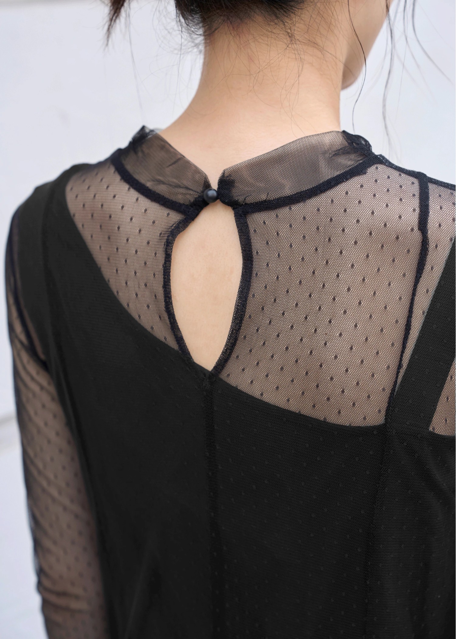 dot tulle sheer mermaid OP