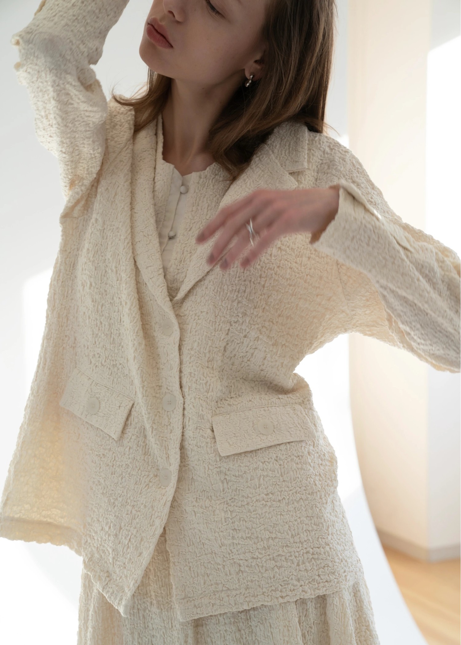 matelasse comfortable tailored JK