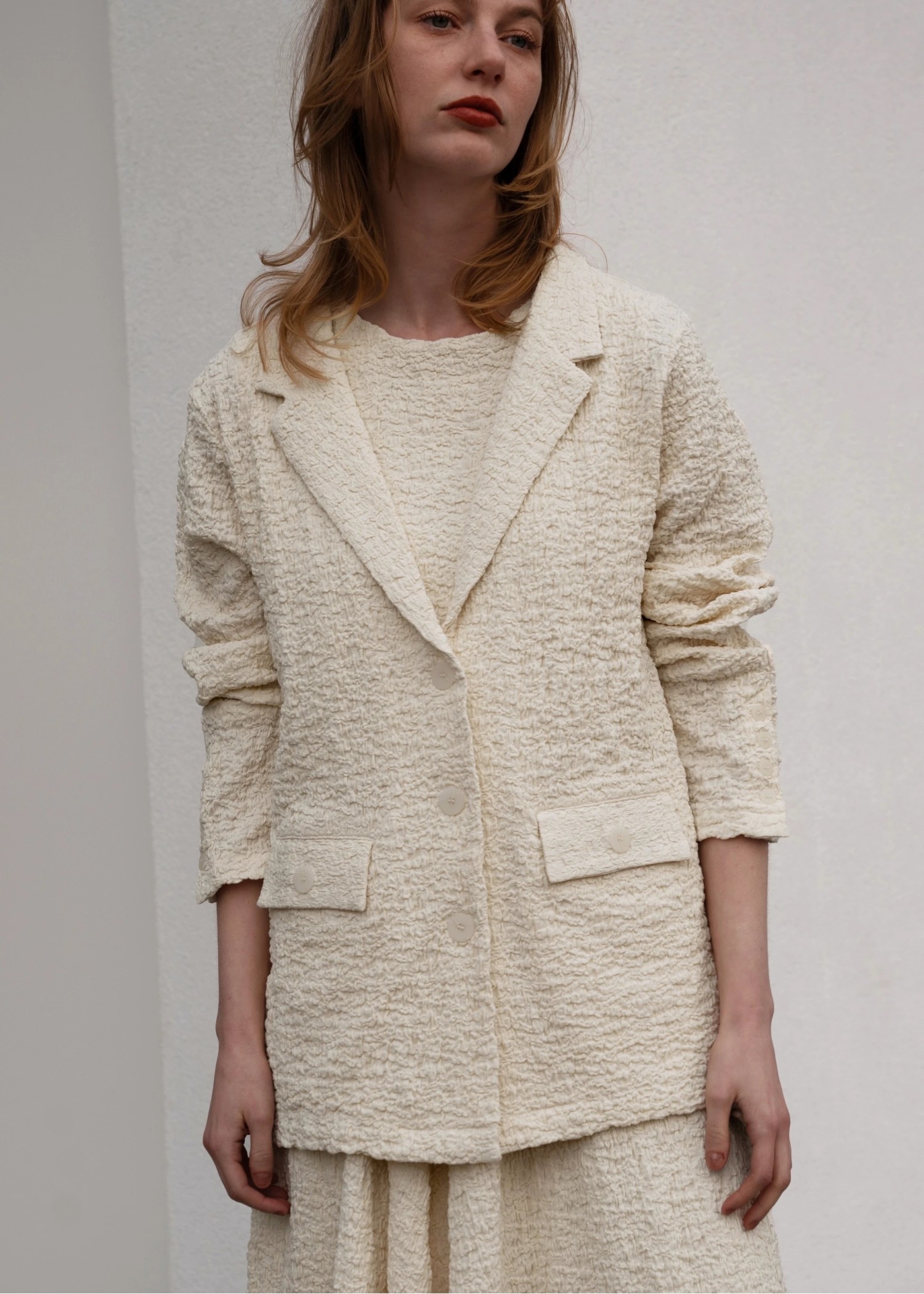 matelasse comfortable tailored JK