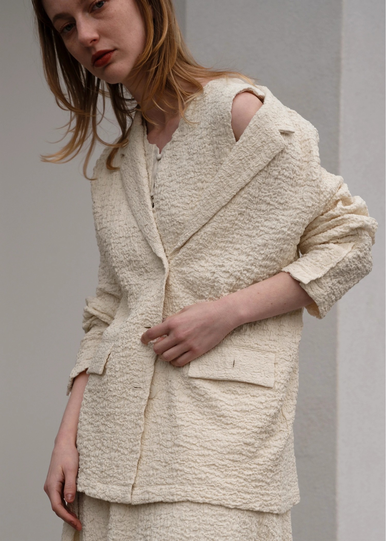 matelasse comfortable tailored JK