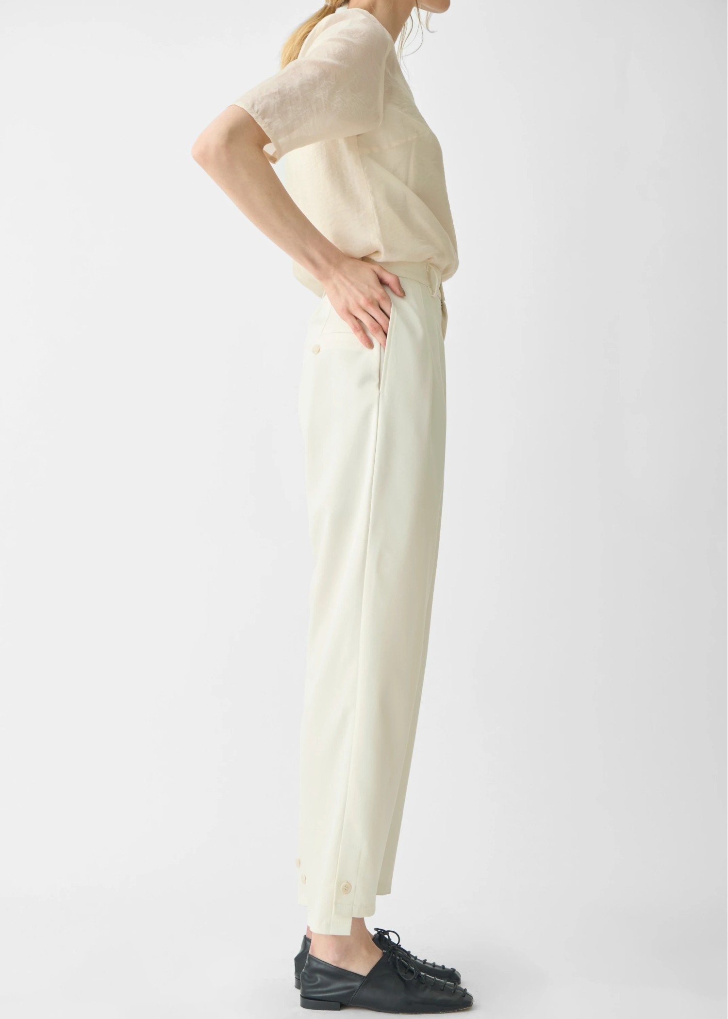 button step hem cool touch tuck PT