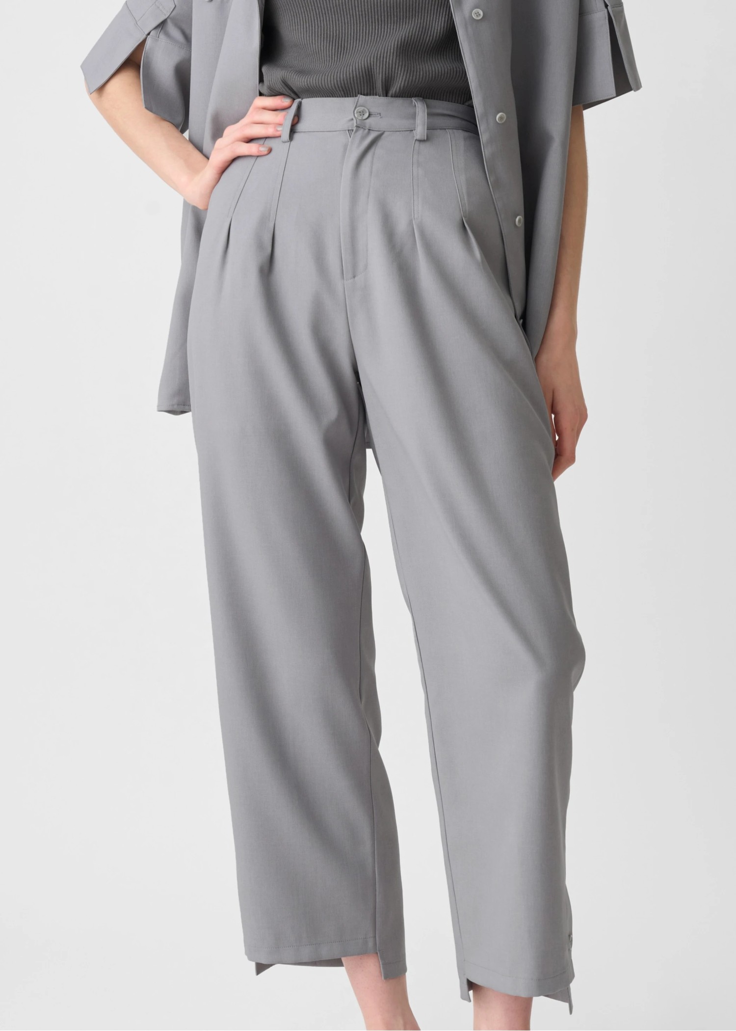 button step hem cool touch tuck PT