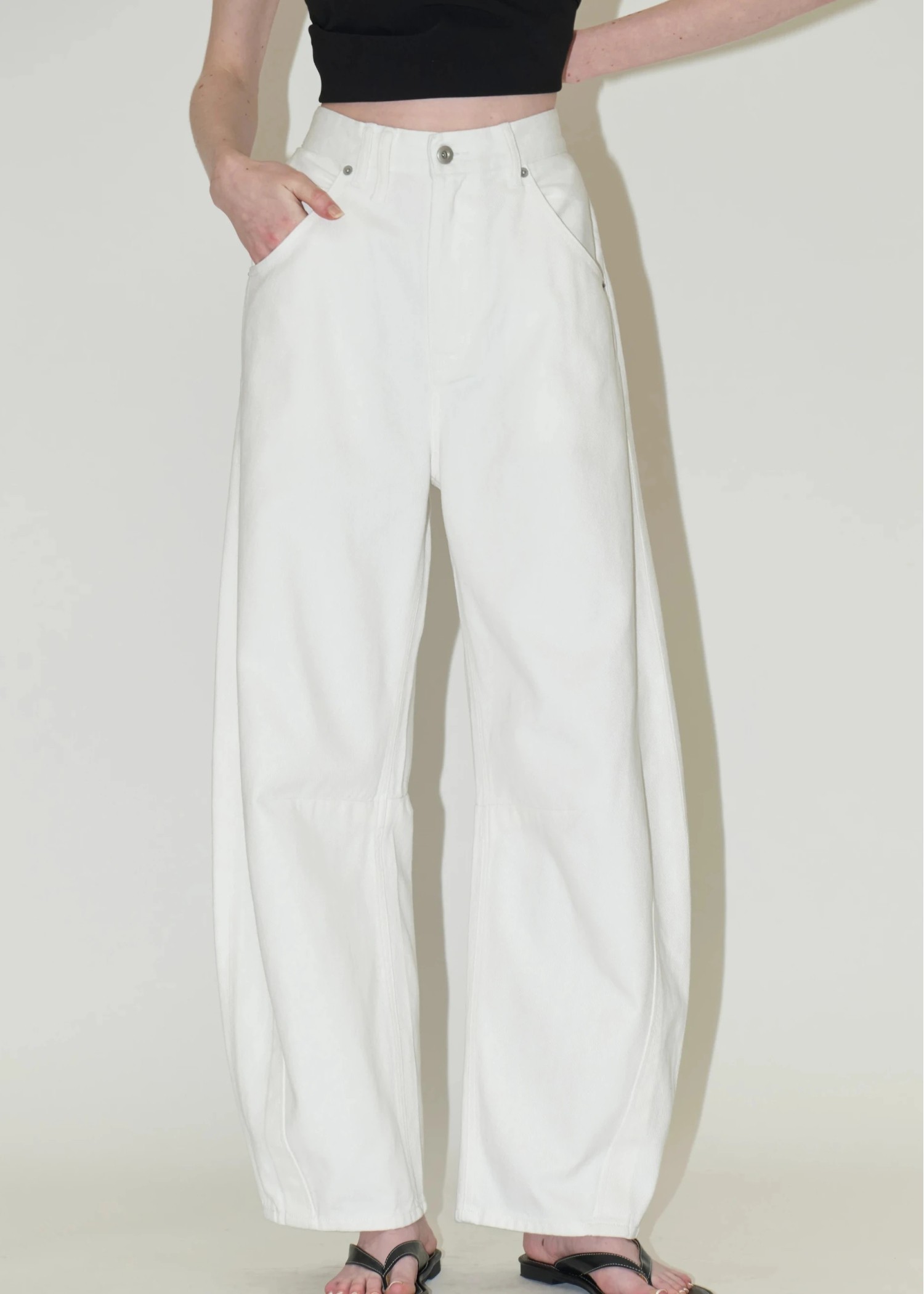 darts curve silhouette denim PT