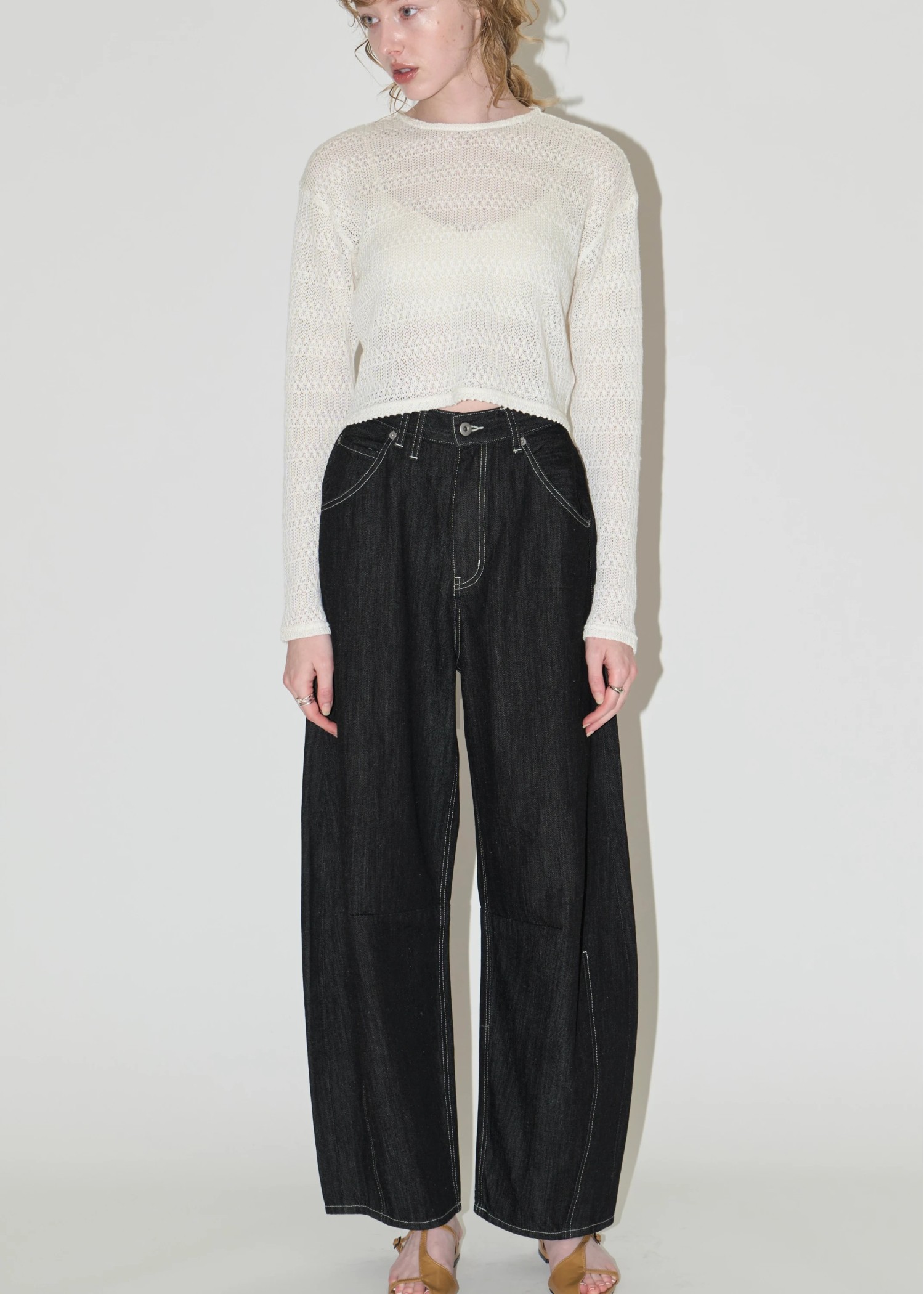 darts curve silhouette denim PT