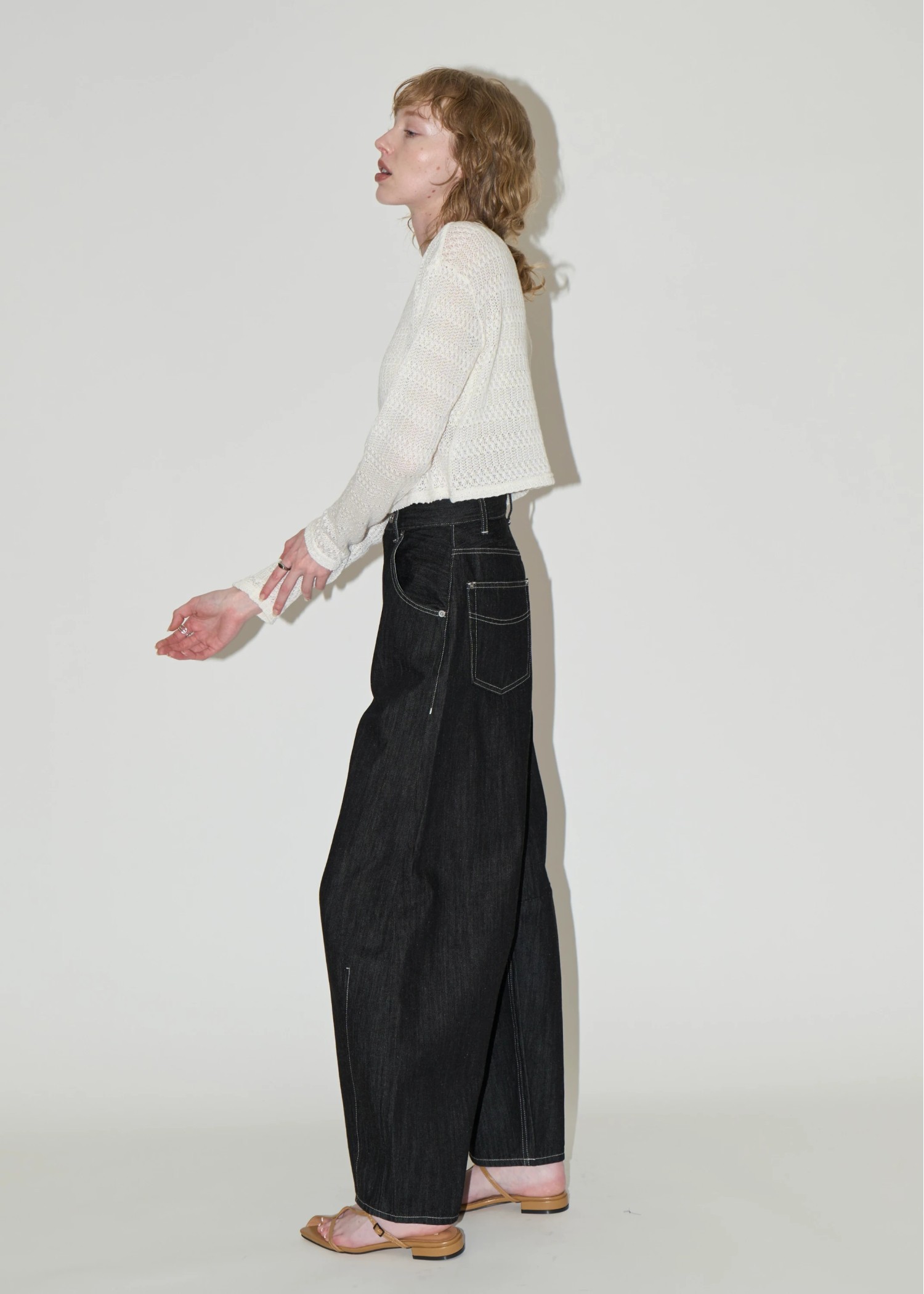 darts curve silhouette denim PT