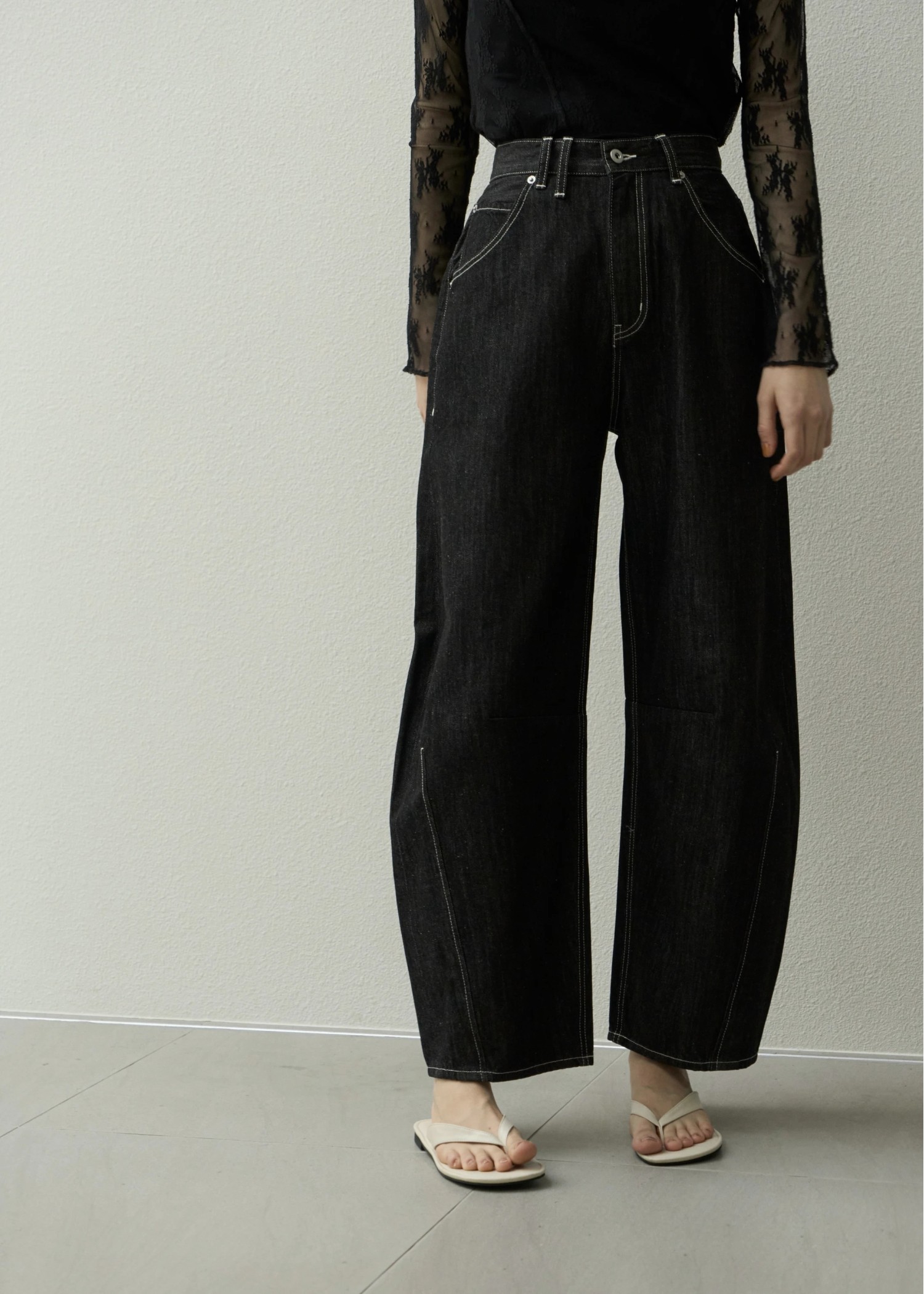 darts curve silhouette denim PT