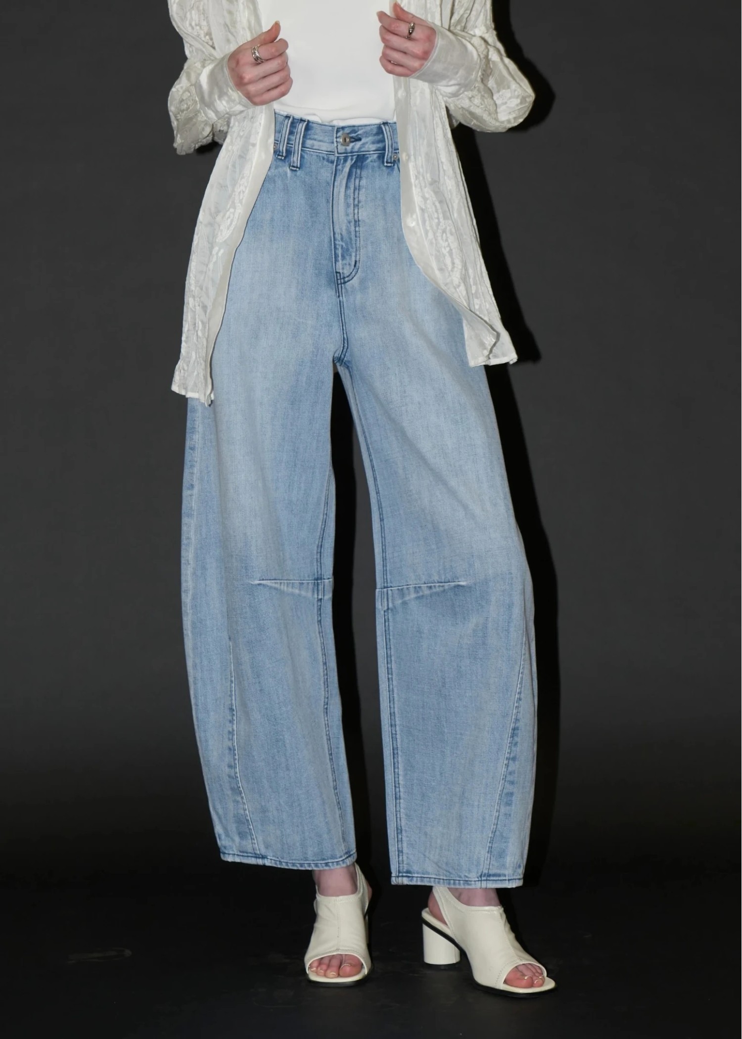 darts curve silhouette denim PT