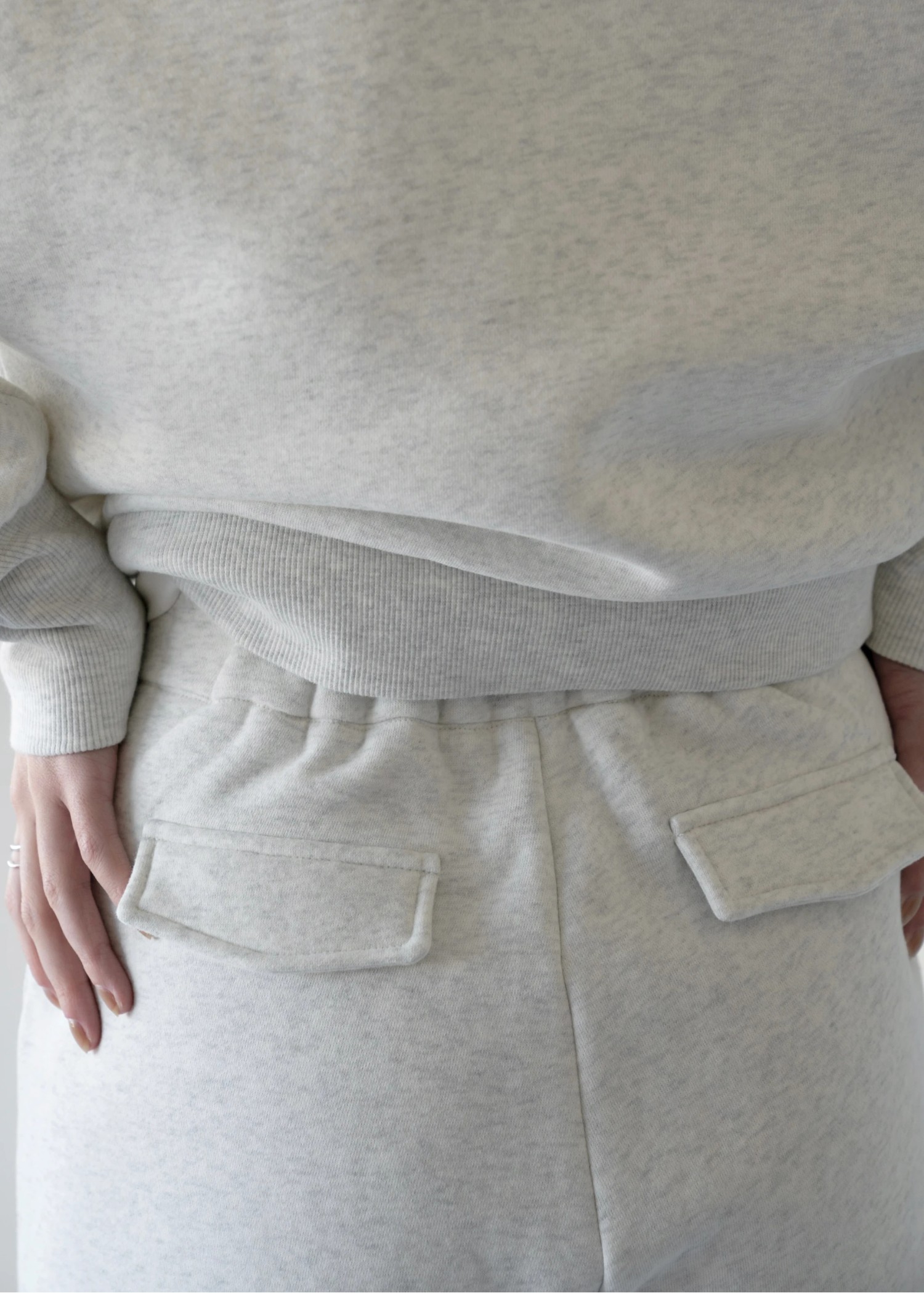 sweat raised back jogger slit PT