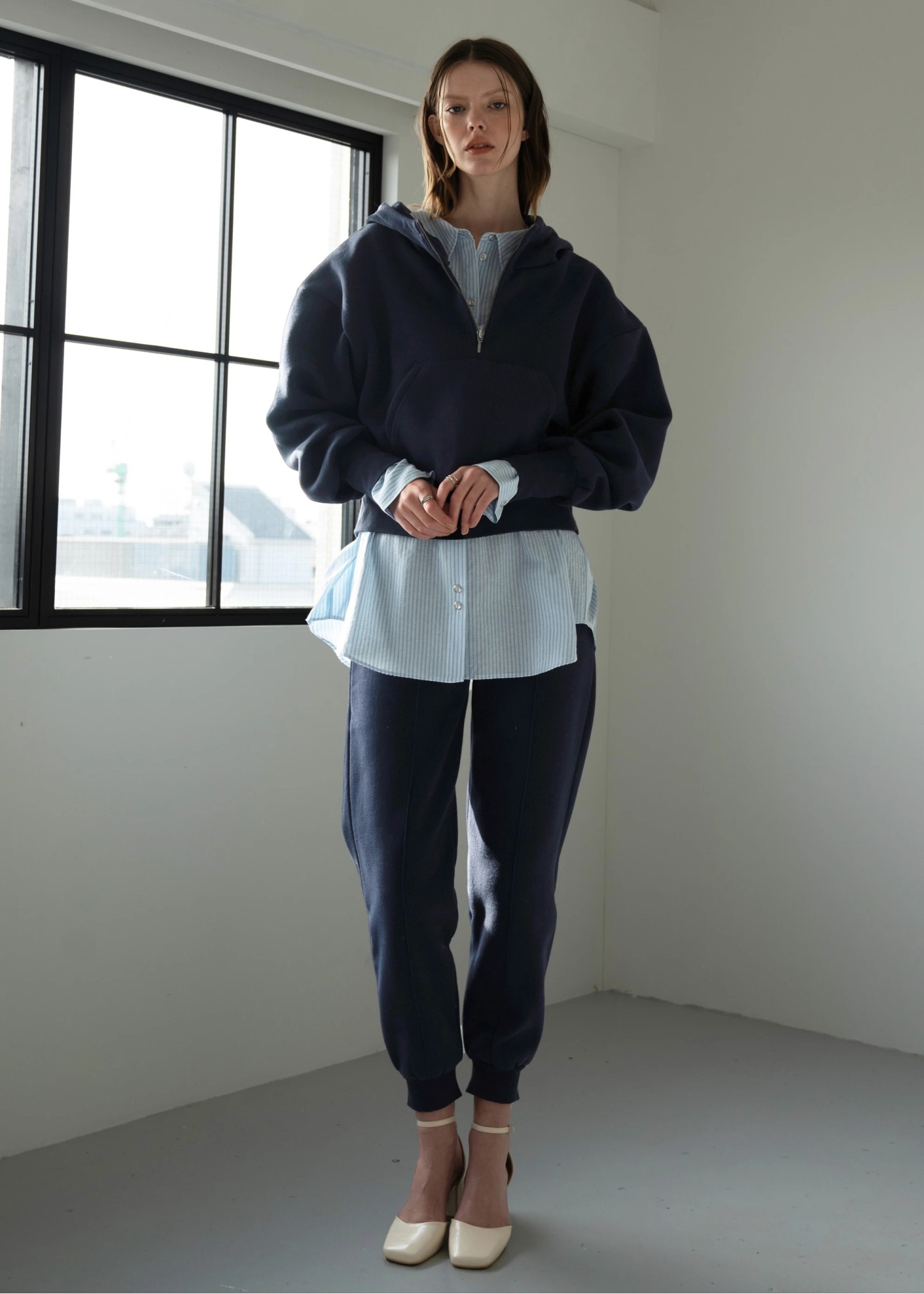 sweat raised back jogger slit PT