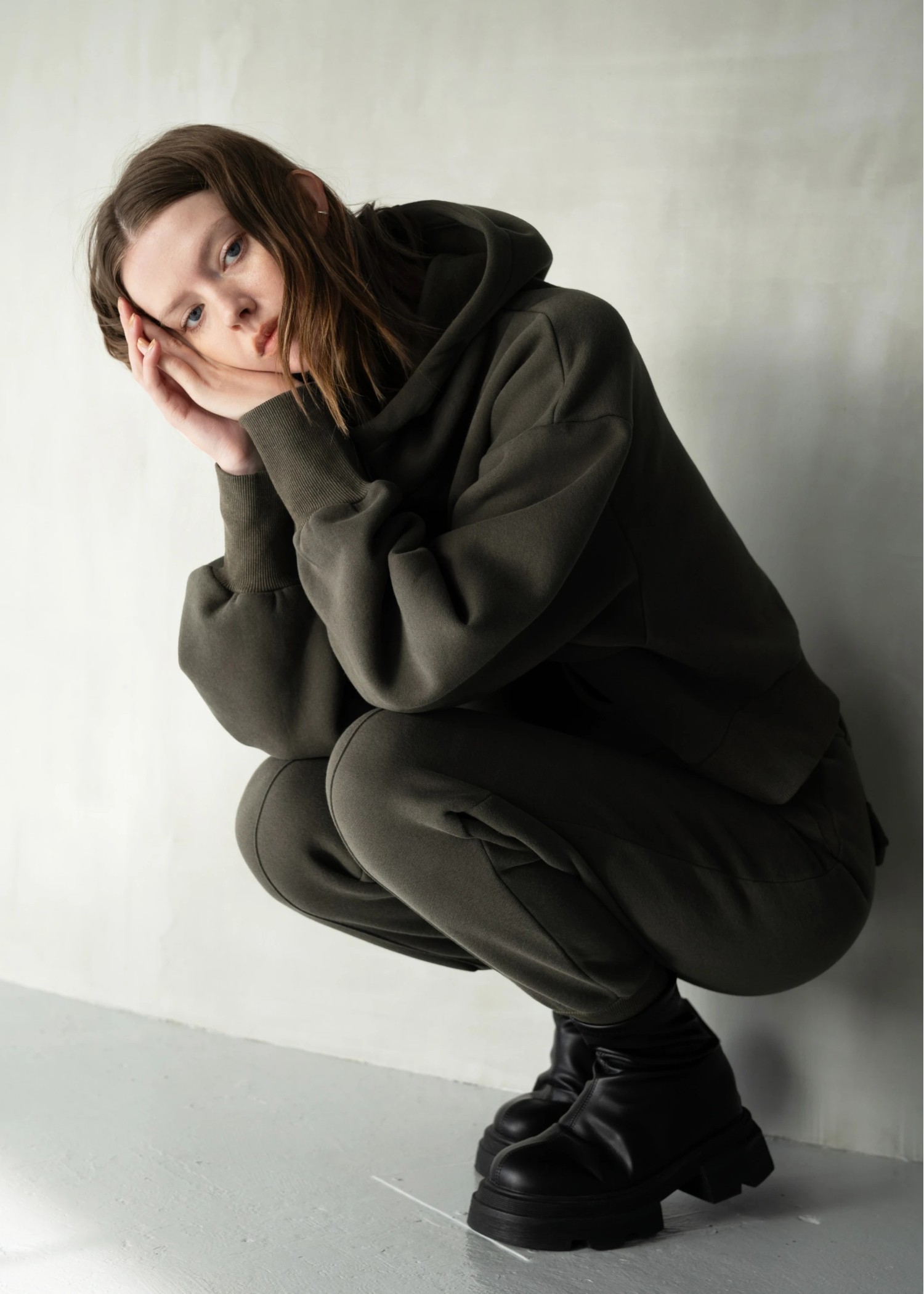 sweat raised back jogger slit PT