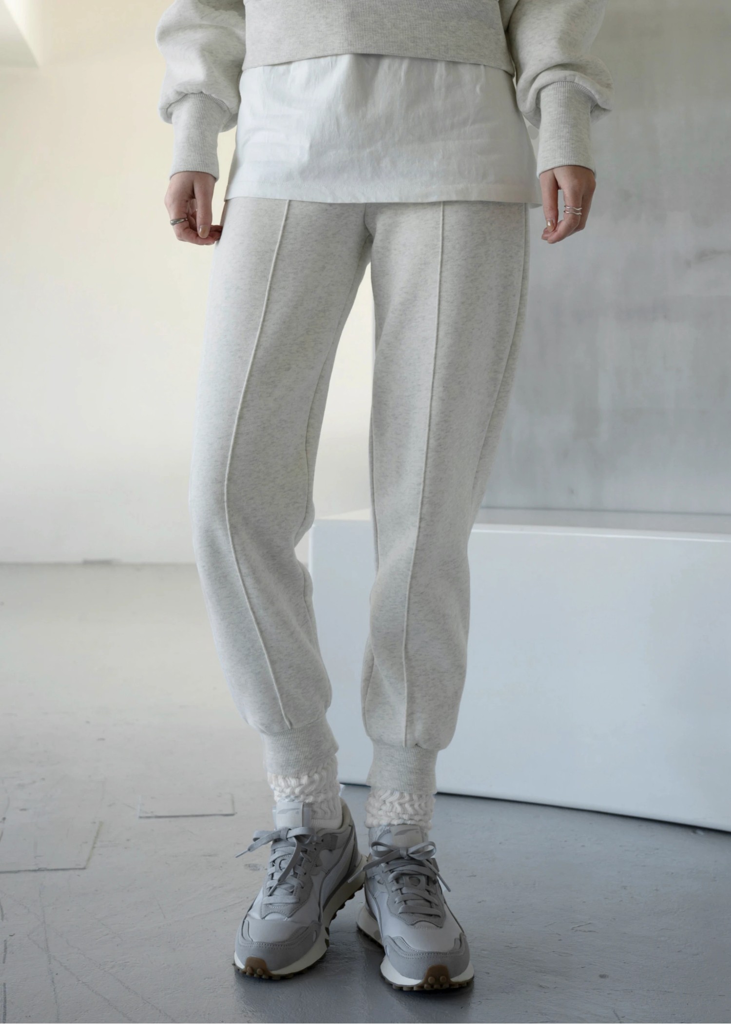 sweat raised back jogger slit PT