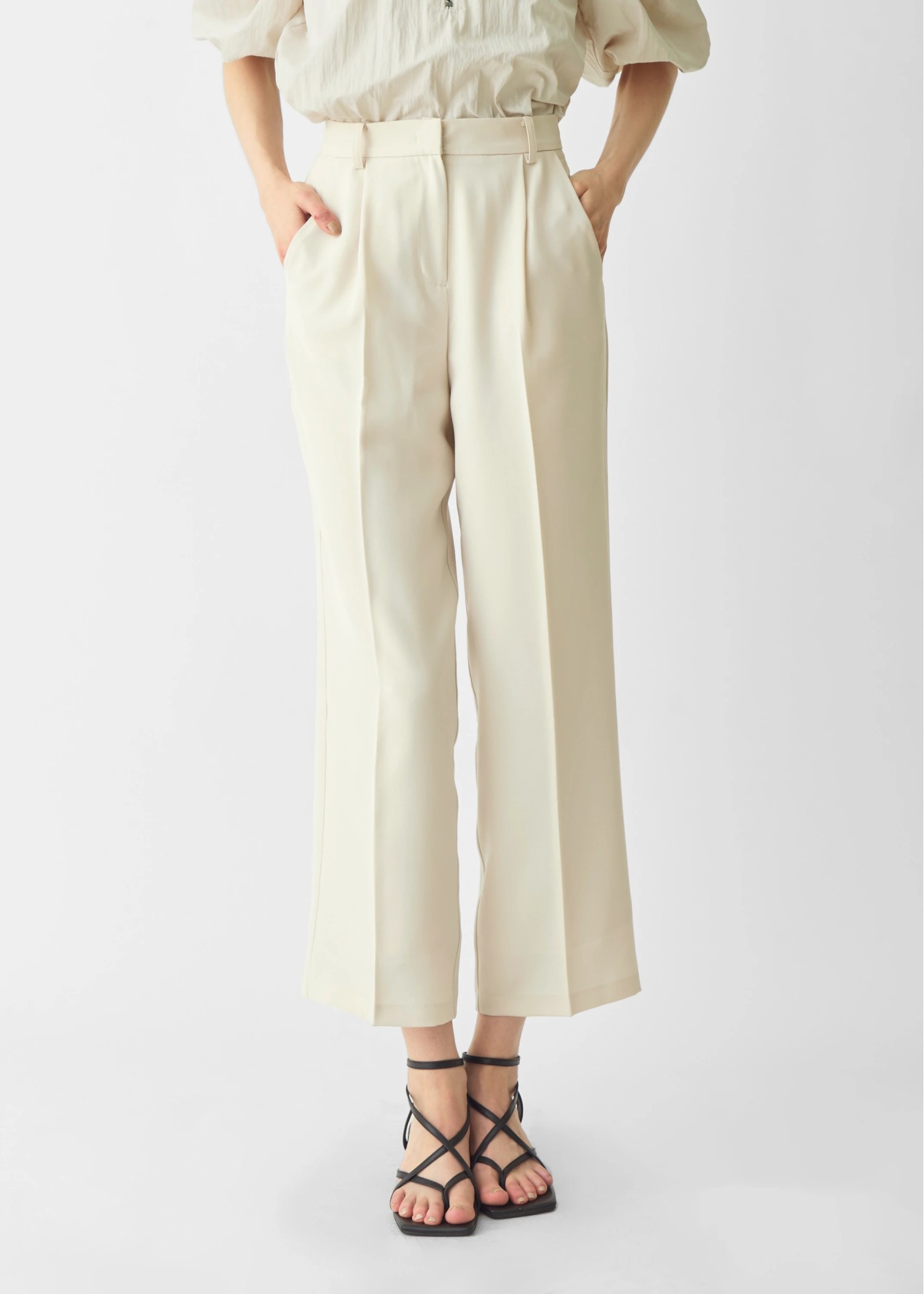 tuck center press slacks PT