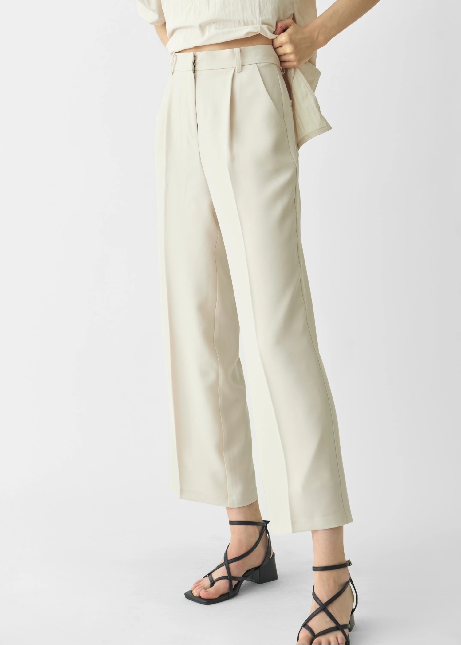 tuck center press slacks PT