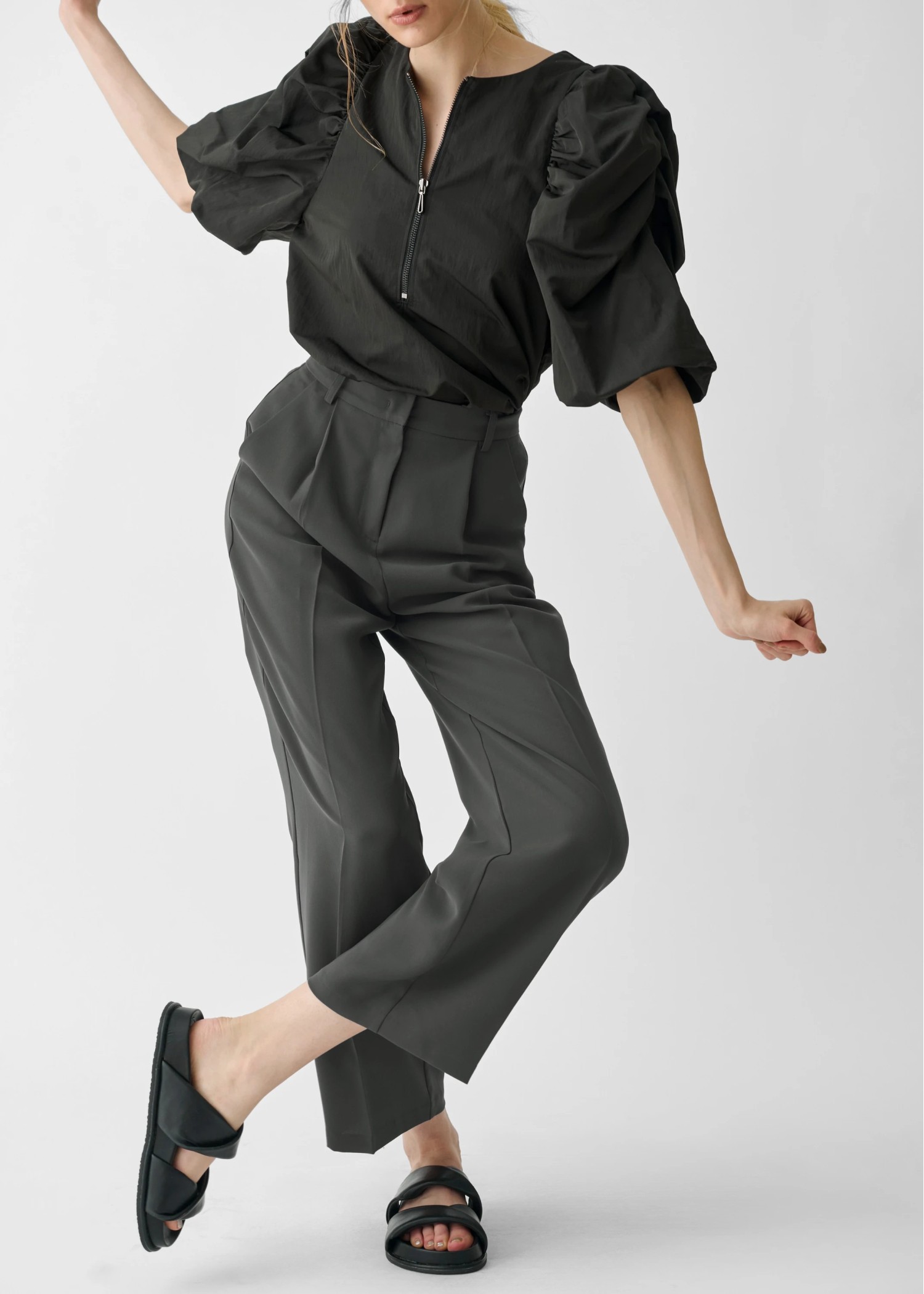 tuck center press slacks PT